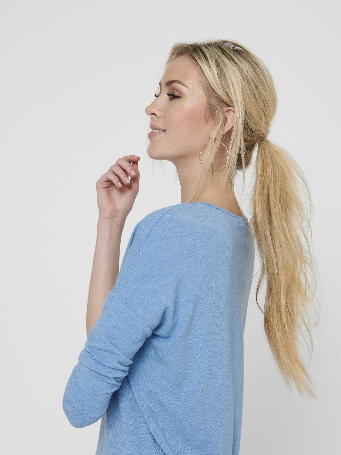 ONLY 3/4-Arm-Shirt »ONLGLAMOUR 3/4 TOP JRS NOOS«, in lässiger Oversize-Form