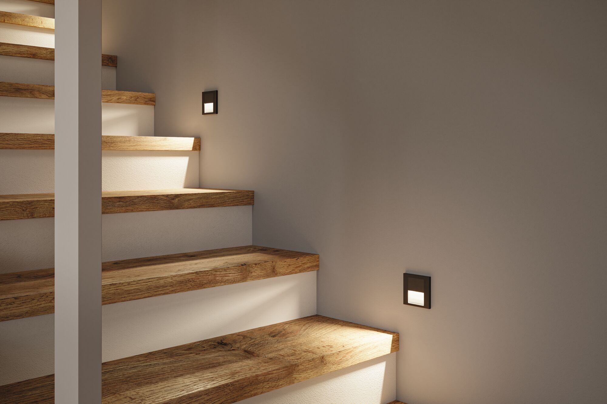 Paulmann LED Einbauleuchte »LED Wandeinbauleuchte Tsaro eckig 80x36mm«, 1 f günstig online kaufen