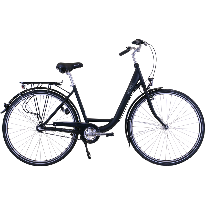 HAWK BIKES Cityrad »City Wave Premium Black« 3 Gang Shimano Nexus Schaltwerk für Damen und Herren schwarz