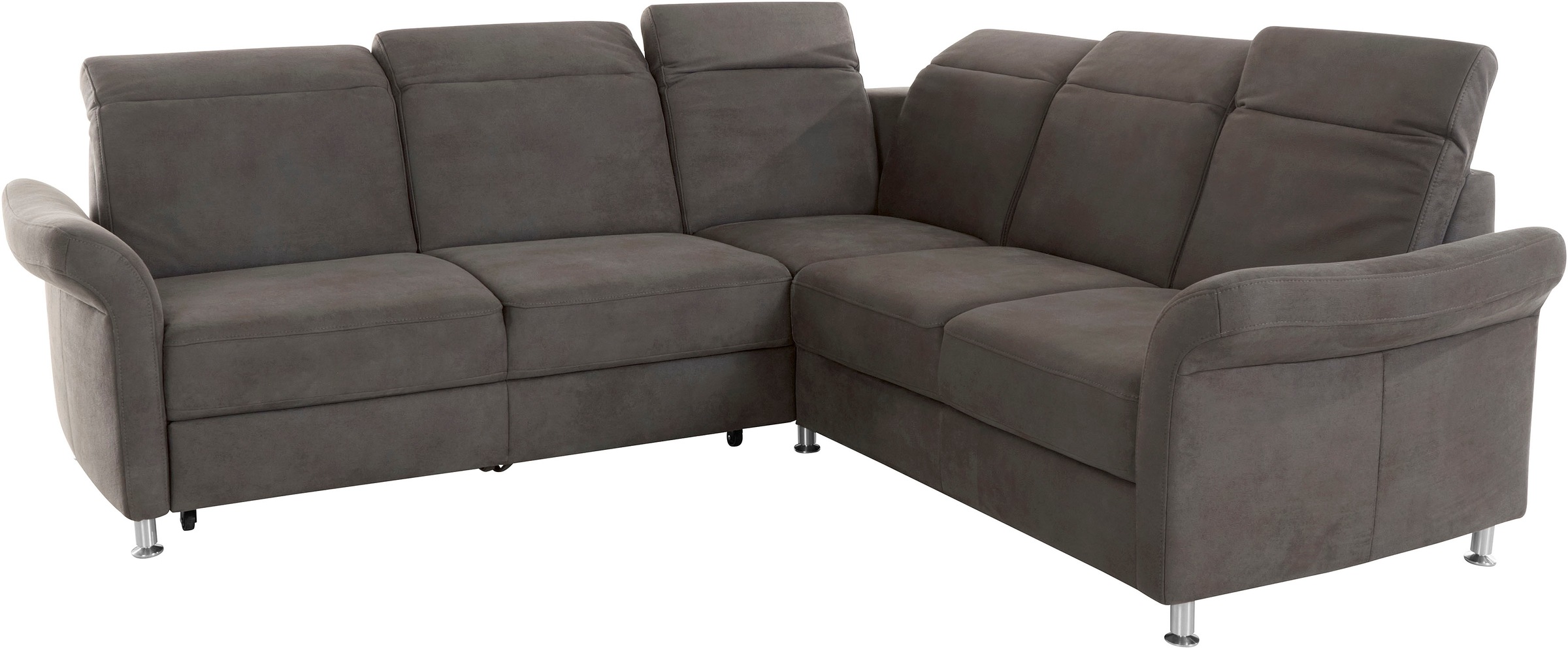 sit&more Ecksofa »Darwin L-Form«, inklusive Federkern, wahlweise mit Kopfteilverstellung, Bettfunktion