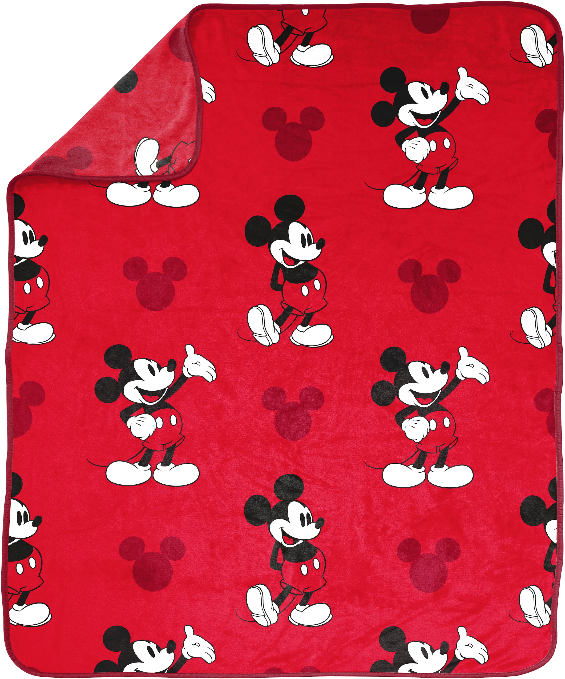 Disney Kinderdecke »Disney Decke Mickey Mouse« rot, gemütlich, 130 x 150 cm