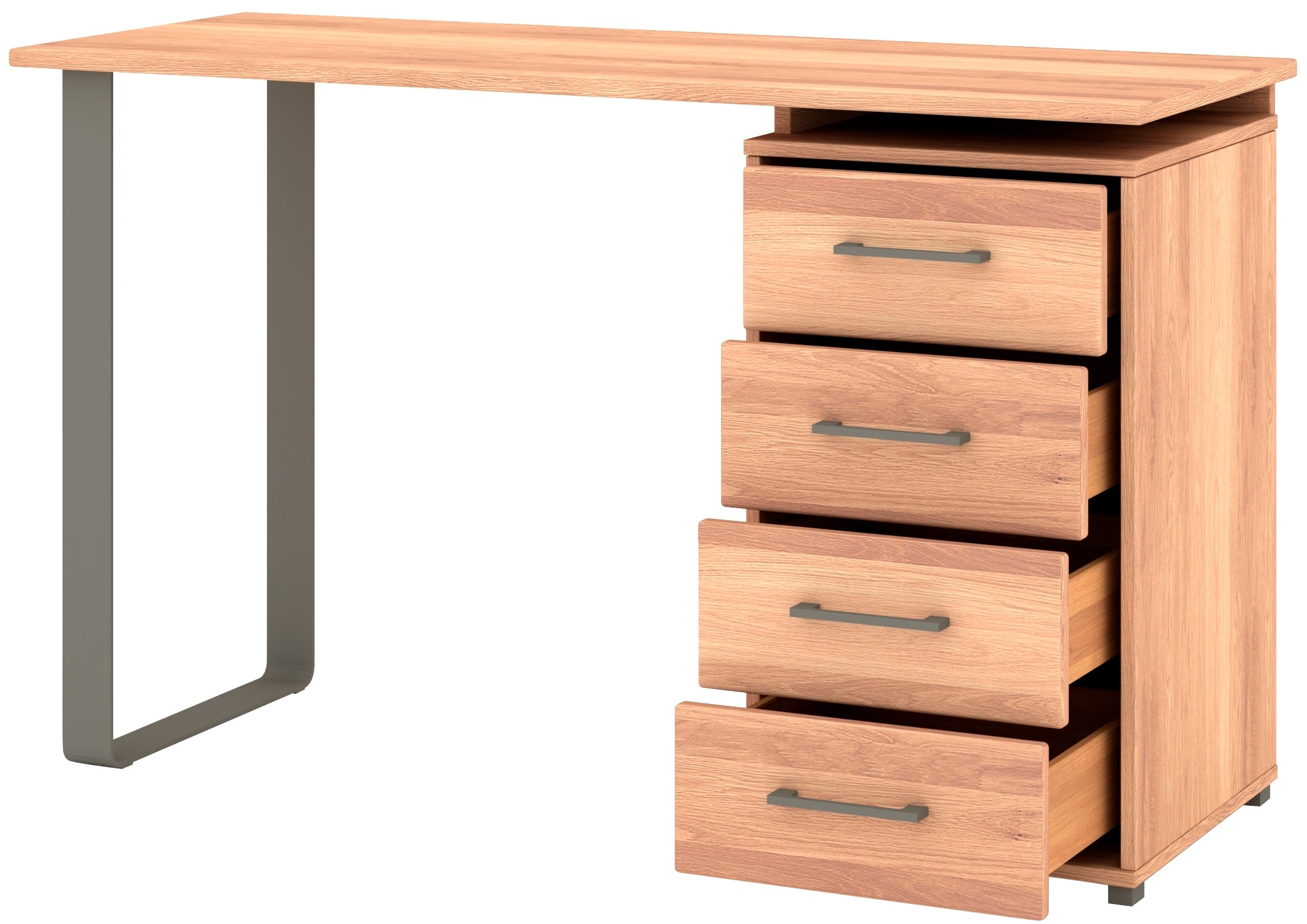 Musterring Schminktisch »Sorrent, Frisiertisch, Schreibtisch, Kosmetiktisch, teilmassiv Eiche«, (mit Schubladen, beidseitig montierbar, 125x75x47 cm)