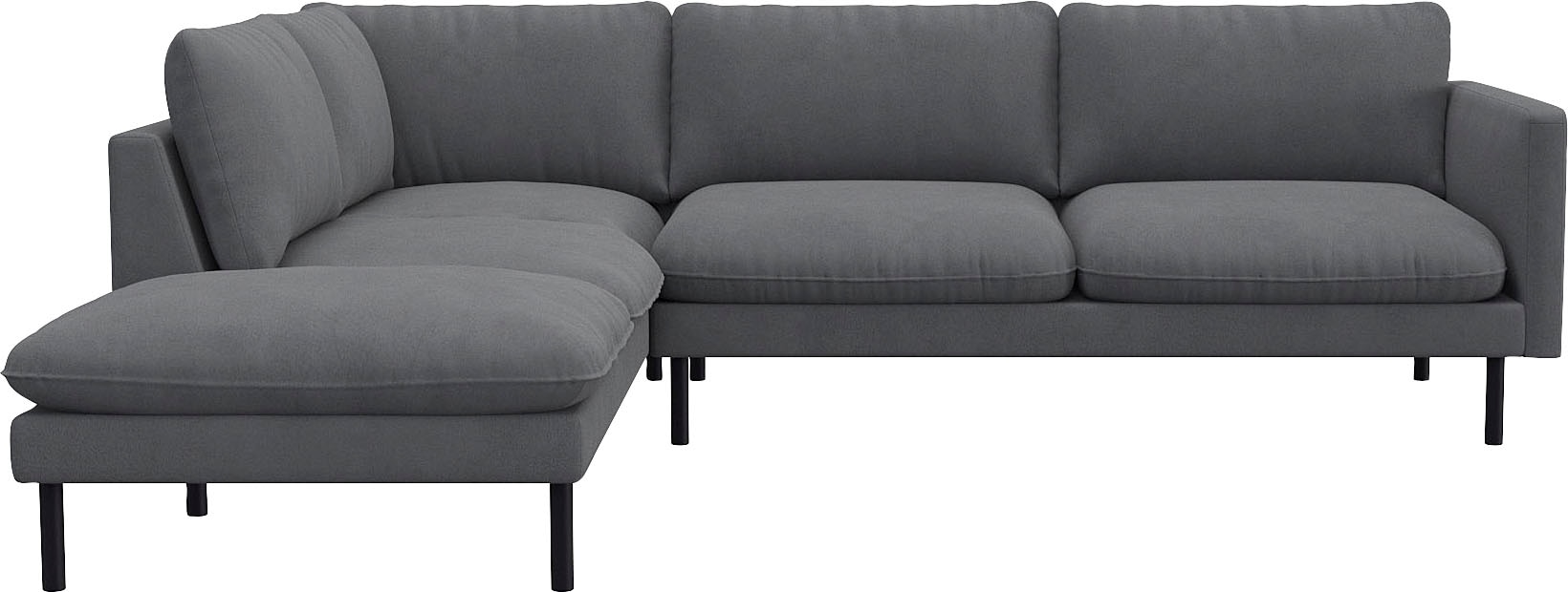 FLEXLUX Ecksofa "Bolzano Designsofa, bequem durch Kaltschaum im Sitz, L-For günstig online kaufen