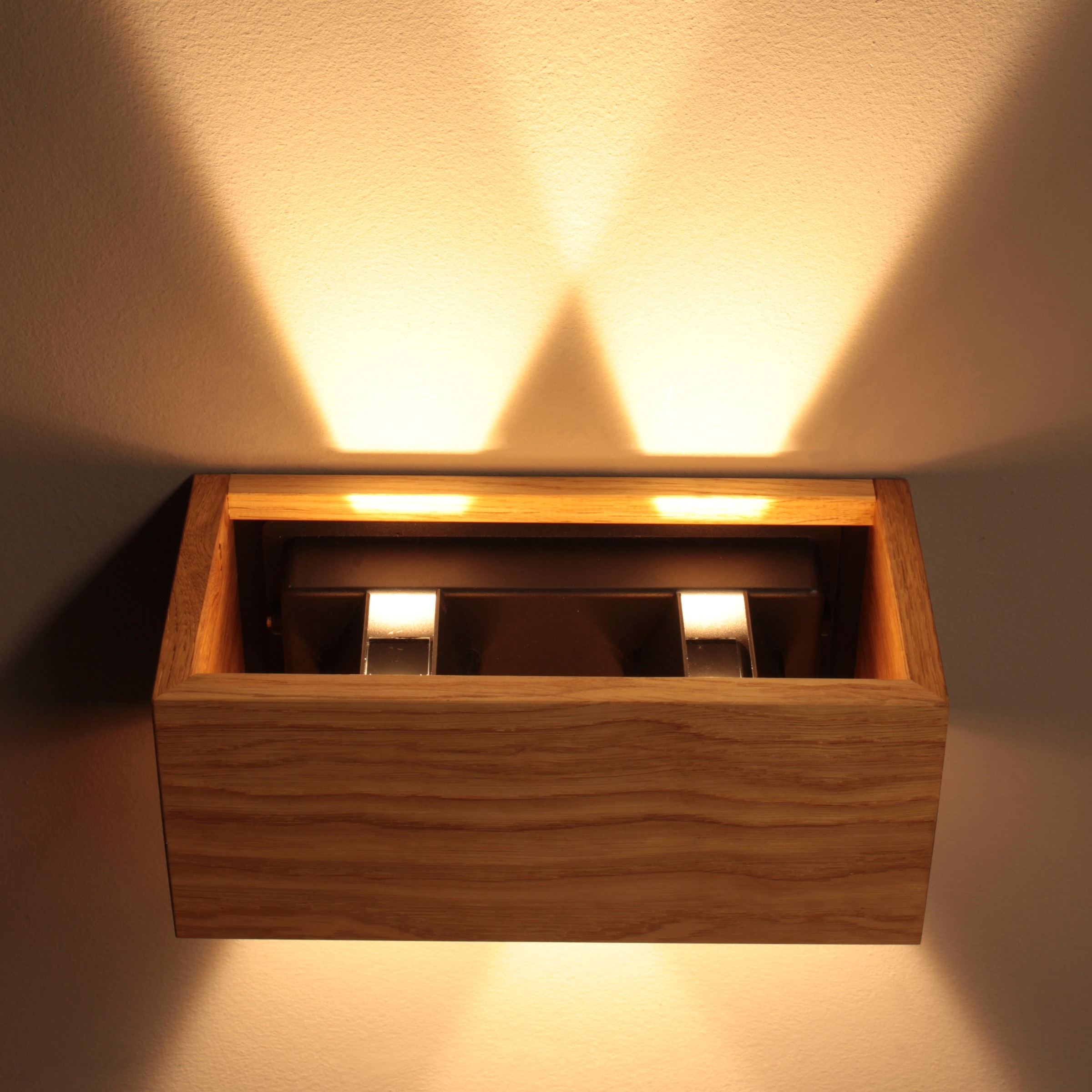 FISCHER & HONSEL Wandleuchte »Shine-Wood«, 4 flammig, Leuchtmittel LED-Modul | LED fest integriert, made in Germany, langlebige LED