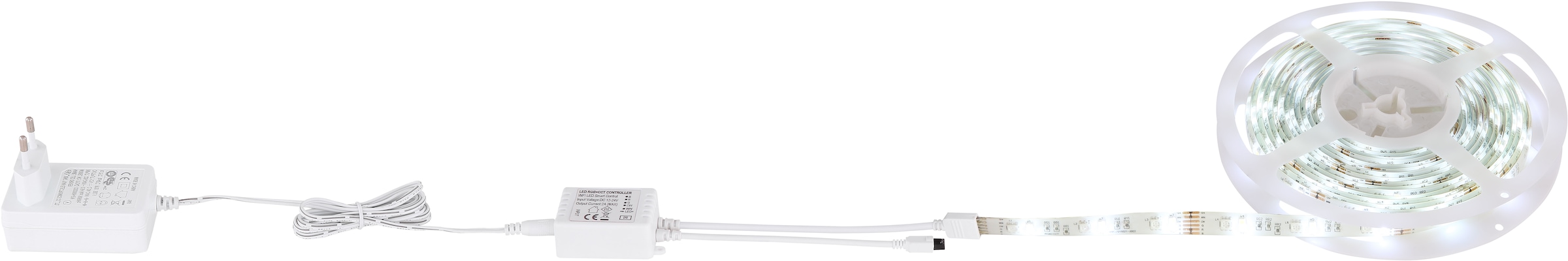 GLOBO LIGHTING LED Stripe »EDUARD«, Band/Farben fixierbar/kompatibel mit Smart Home und Alexa
