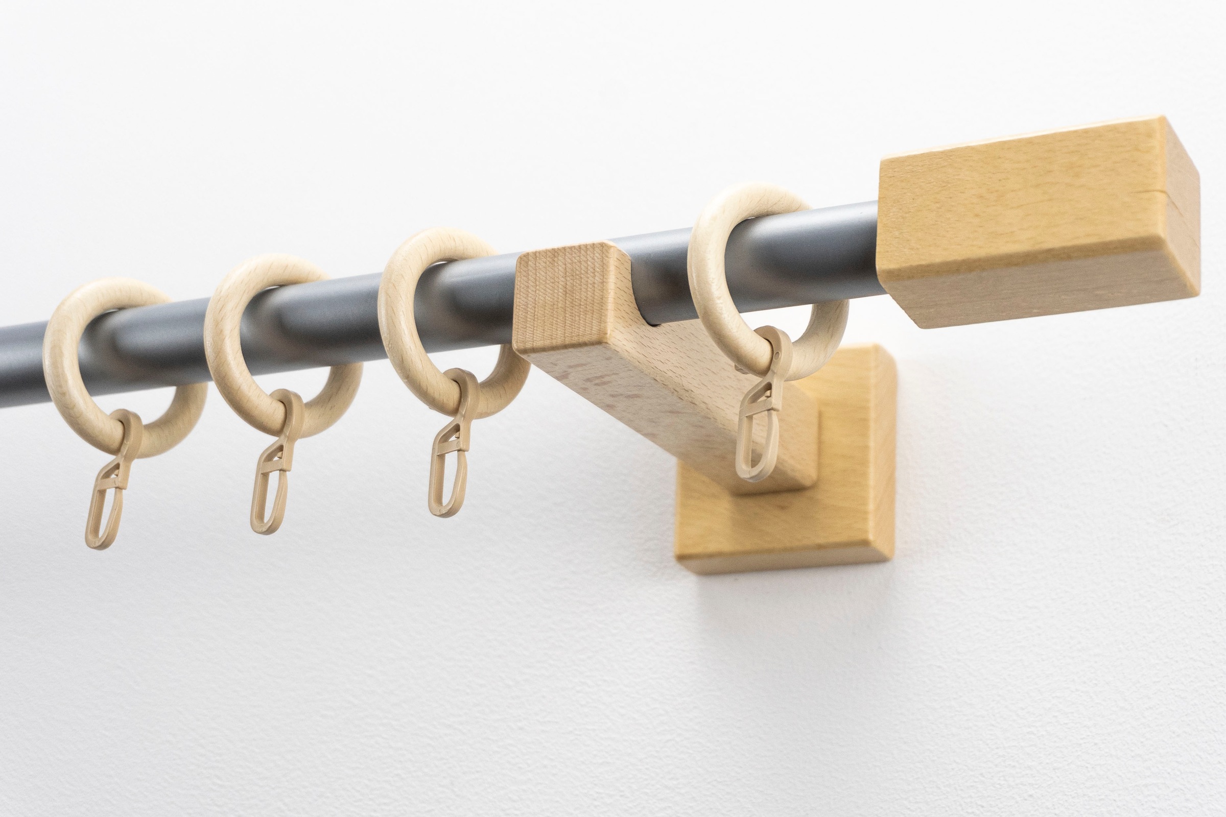 GARESA Gardinenstange »CUBUS« Ø 20 mm 1 läufig-läufig Wunschmaßlänge;Träger günstig online kaufen