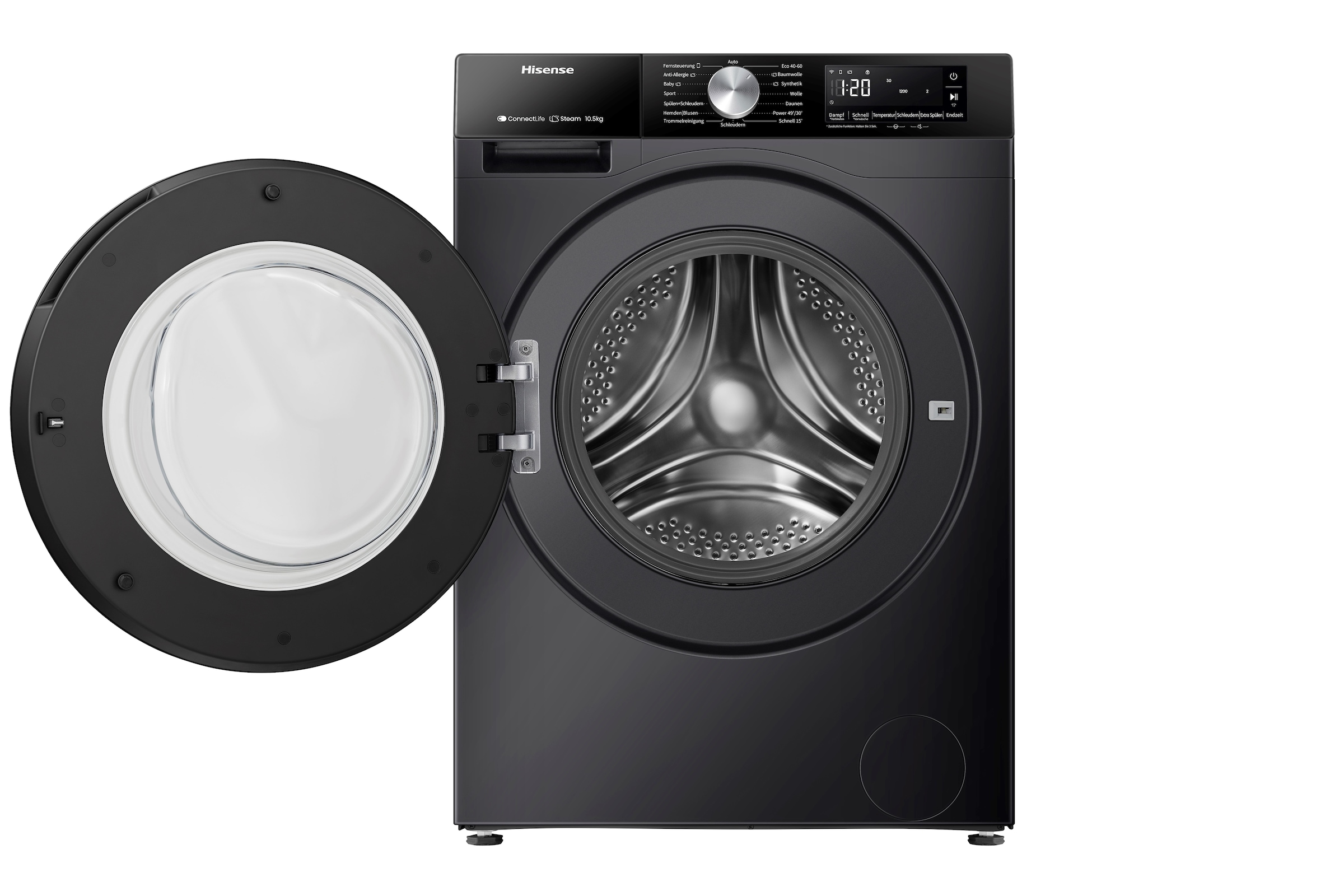 Hisense Waschmaschine »WF5S1045BB«, 10,5 kg, 1400 U/min, AutoDosing