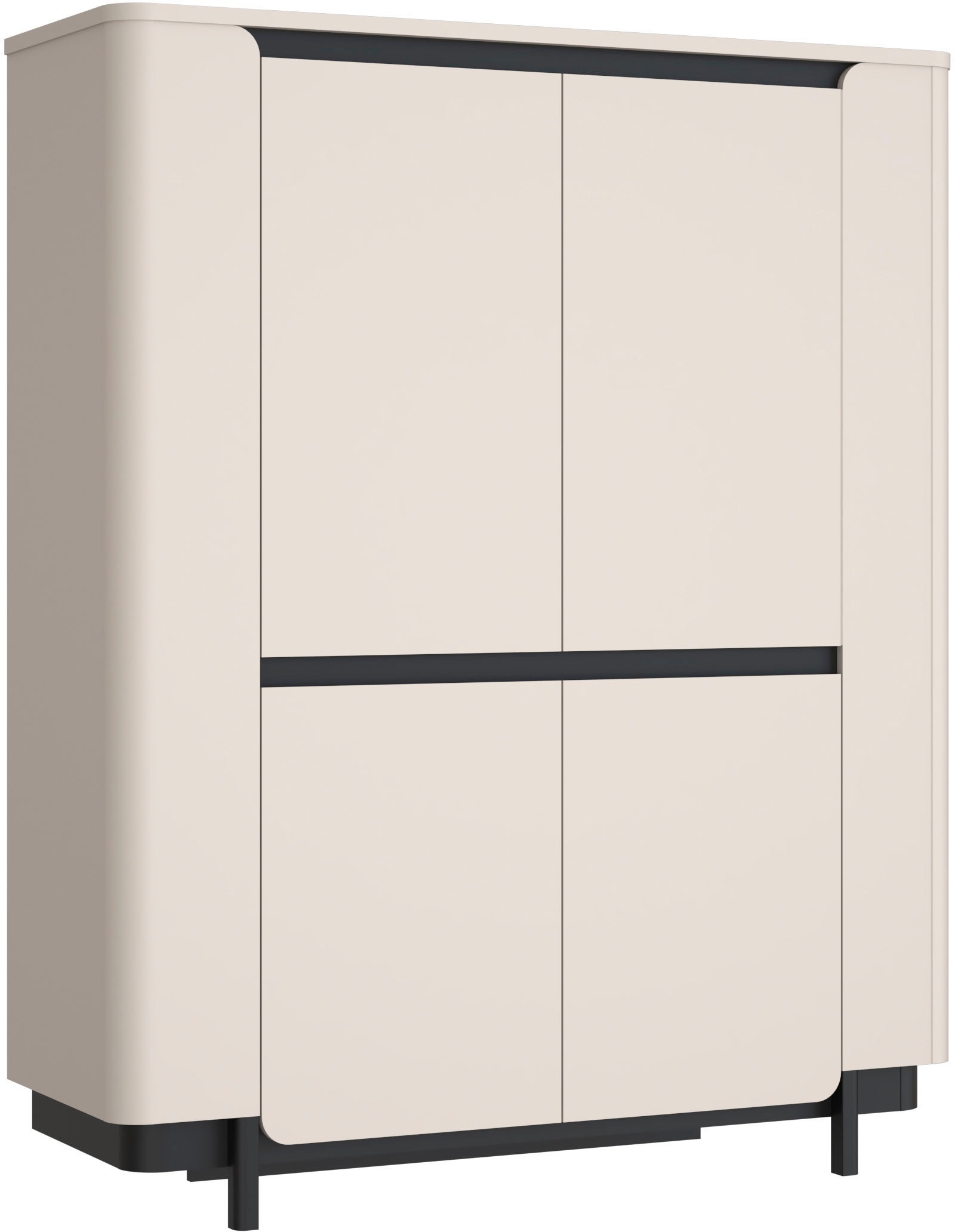 FORTE Vitrine »Vodol«, Highboard, Soft Close, ABS Kanten günstig online kaufen