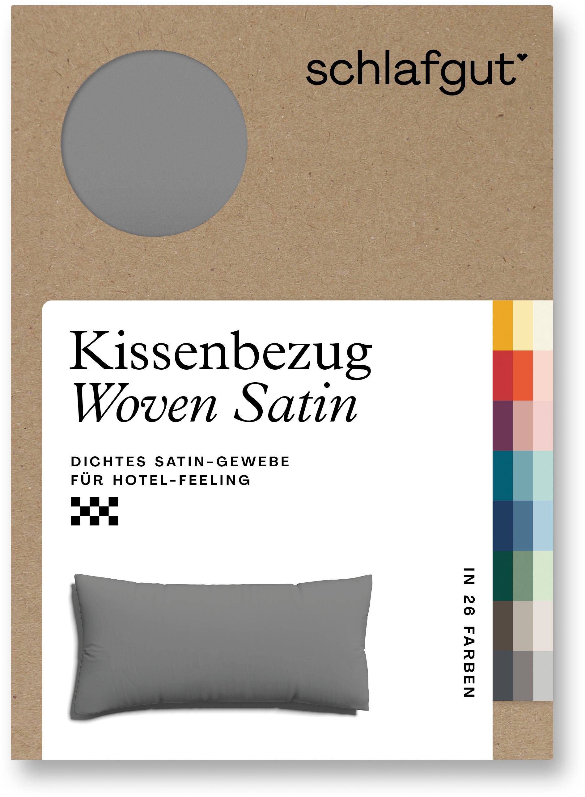 Schlafgut Kissenbezug »Woven Satin aus Mako-Baumwolle, langlebig, pflegelei günstig online kaufen