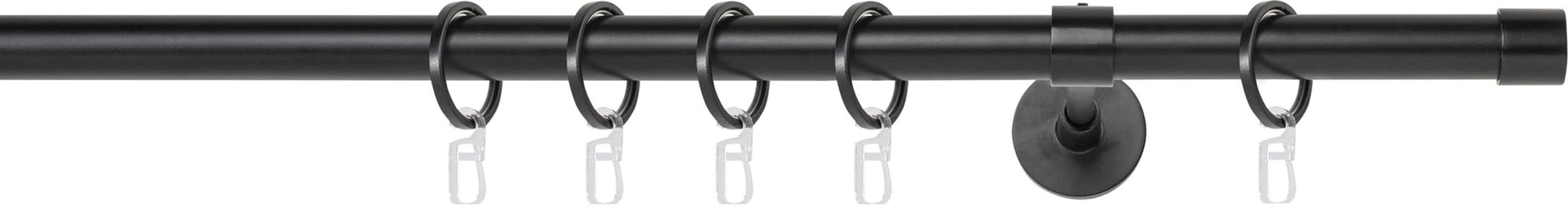 mydeco Gardinenstange »20mm Cap Wandträger 14 cm«, 1 läufig-läufig, Fixmaß