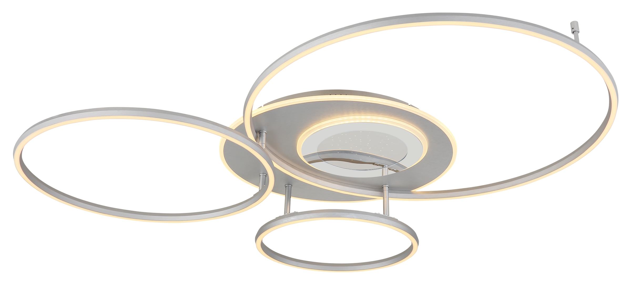 GLOBO LIGHTING Deckenleuchte »JOHNSON« LED-Modul 1 Stk. Smarte LED-Deckenleuchte, dimmbar, Fernbedienung, flexibel