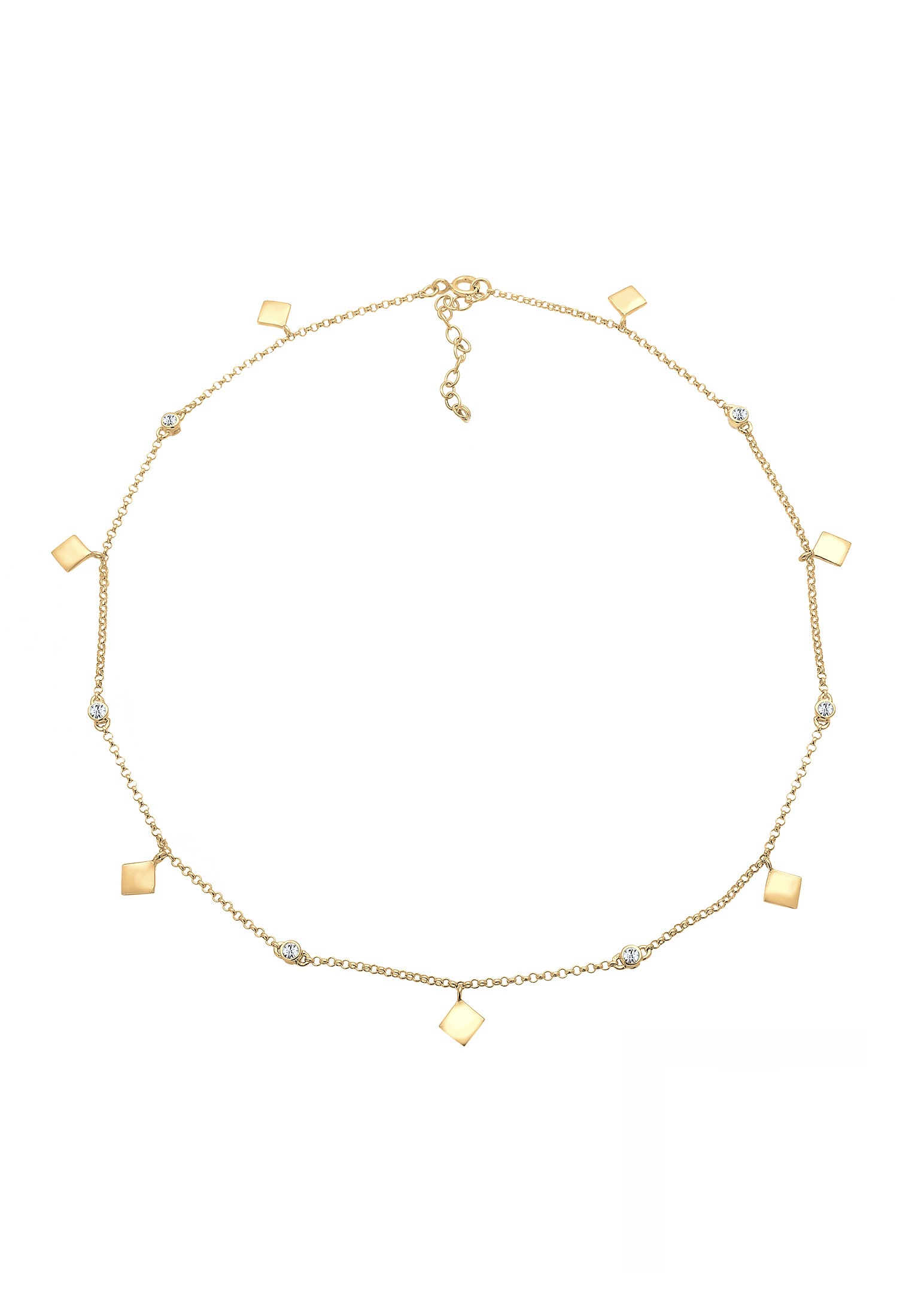 Elli Collier »Choker Weiß 925 Sterling Silber, mit Kristallen von Swarovski®«