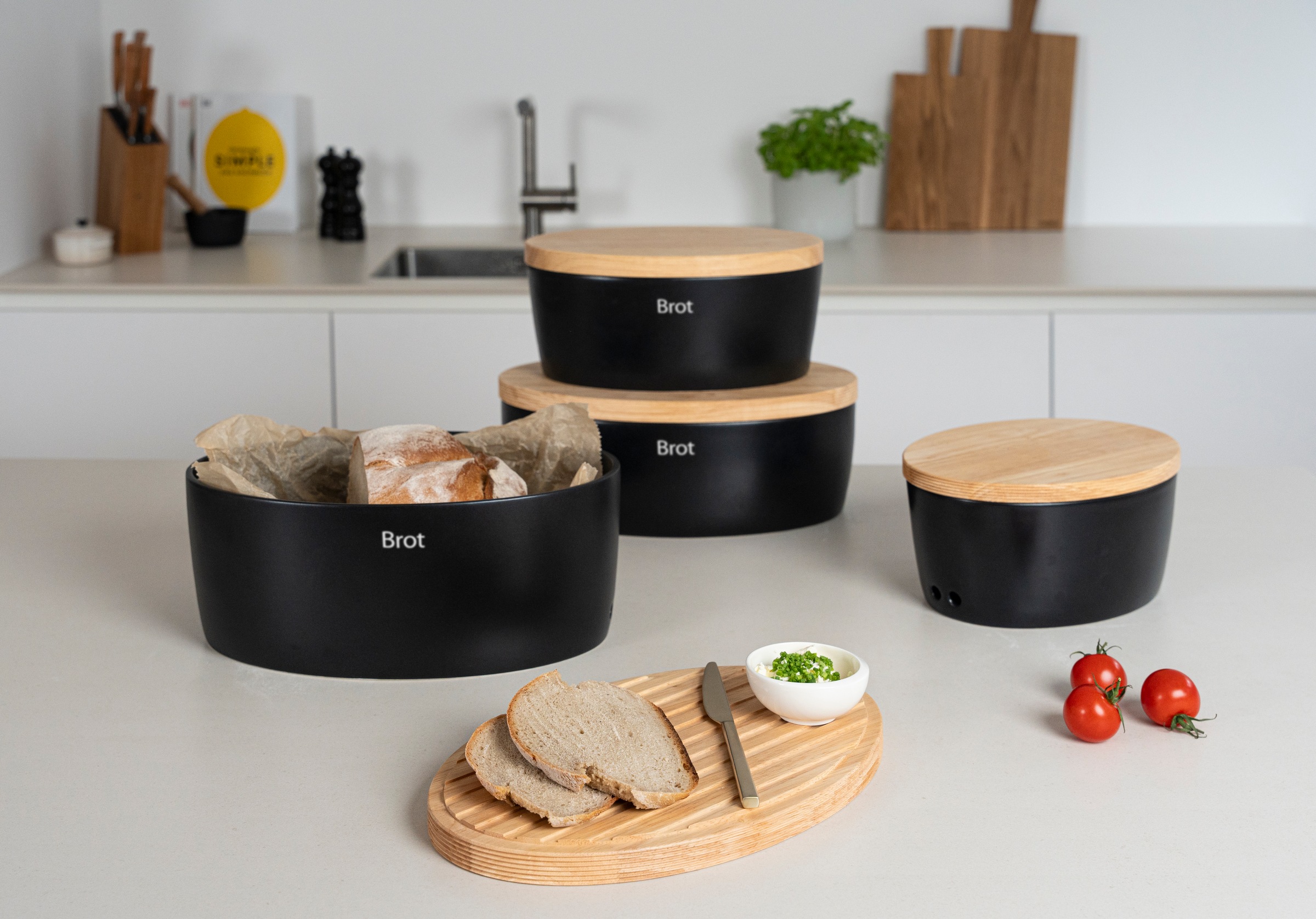 Continenta Brotkasten, (1 tlg.), Brottopf, Keramik, oval