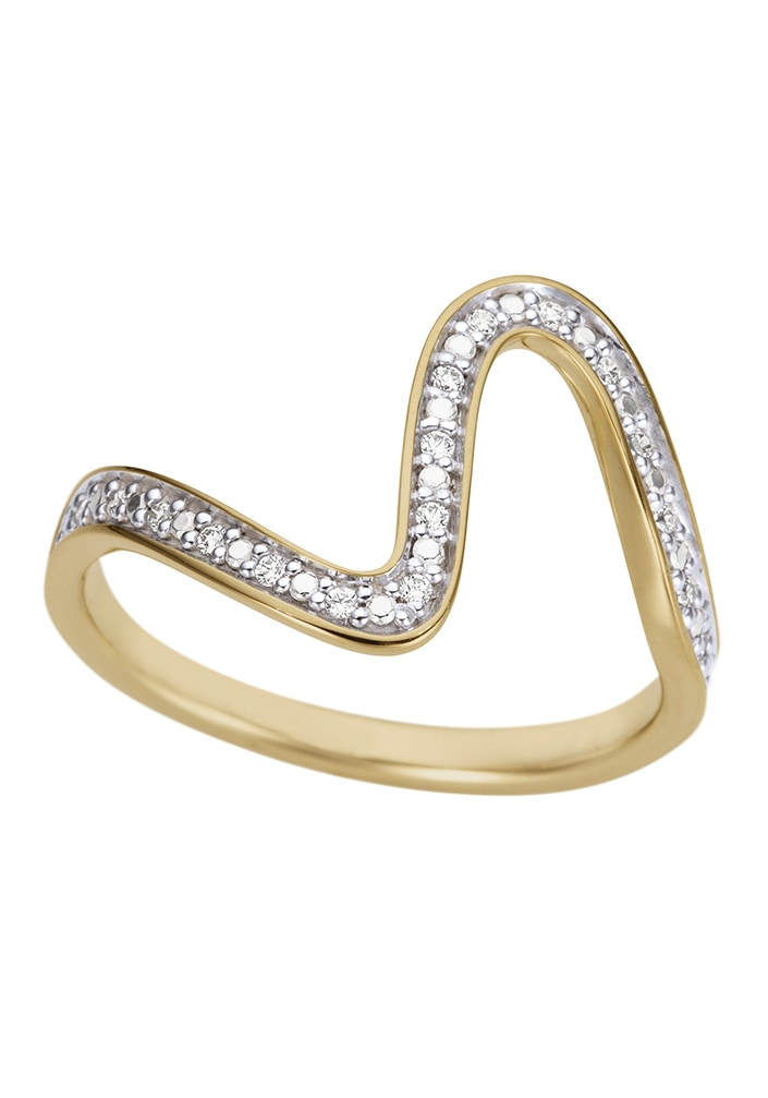 Firetti Diamantring »Schmuck Geschenk, Welle, geschwungen« im Online-Shop  kaufen