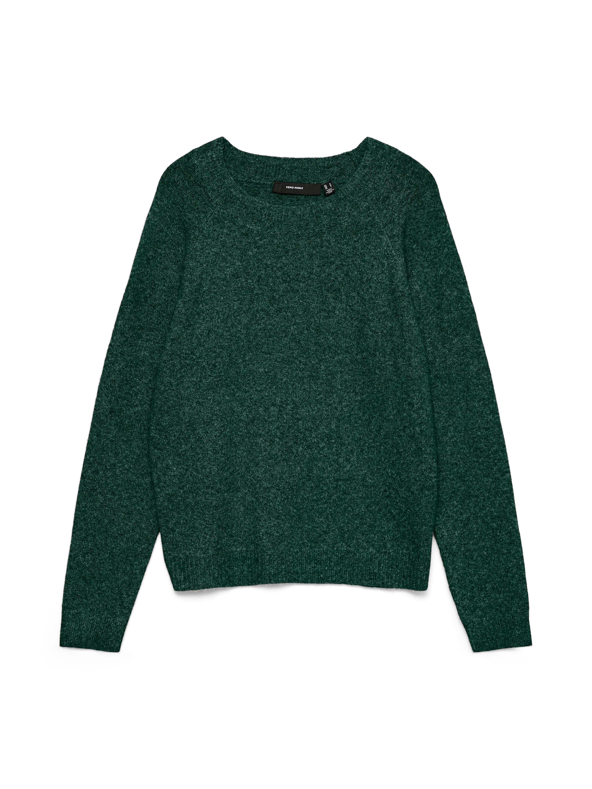 Vero Moda Rundhalspullover »VMDOFFY LS O-NECK BLOUSE GA NOOS« Materialmix, regular fit