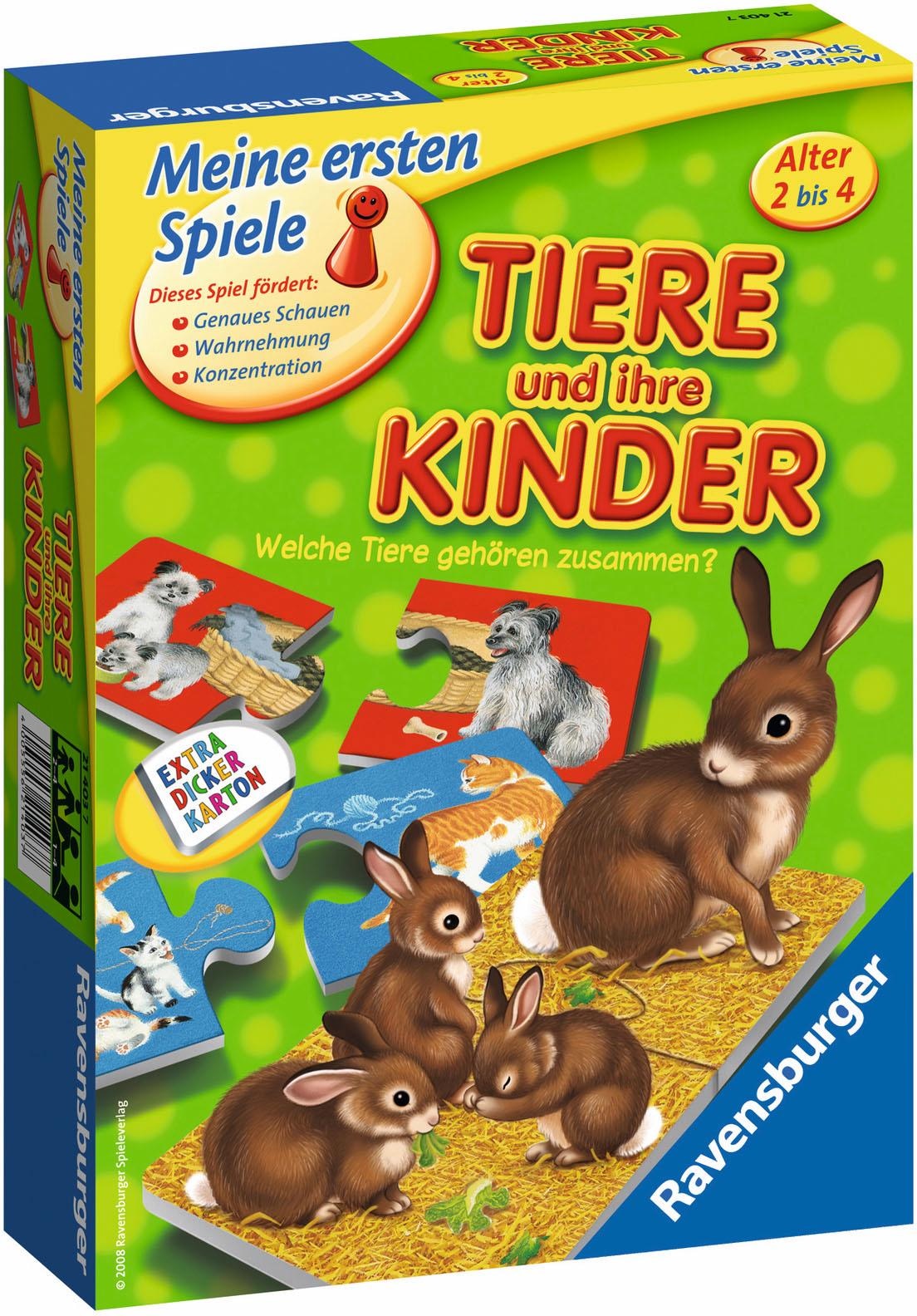 Ravensburger Spiel »Tiere und ihre Kinder«, Made in Europe