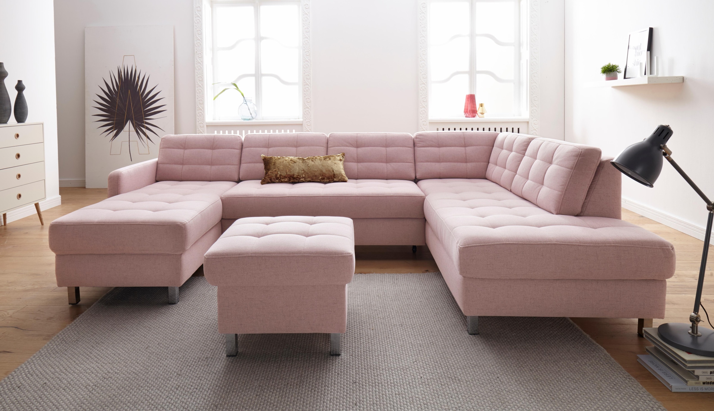 sit&more Wohnlandschaft »Picasso U-Form«, wahlweise mit Bettfunktion und Bettkasten