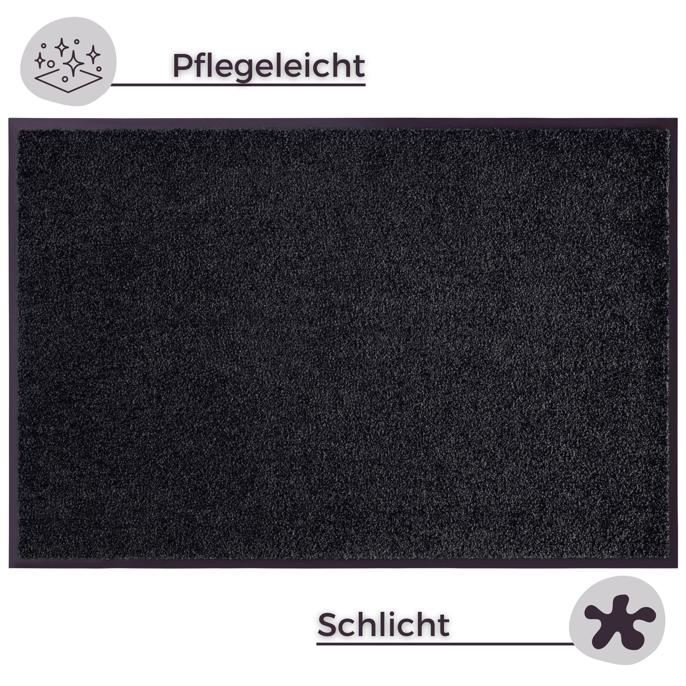 HANSE Home Fußmatte »Wash & Clean«, rechteckig, 7 mm Höhe, Schmutzfangmatte, Türmatte, In- und Outdoor, Teppich, Läufer, waschbar