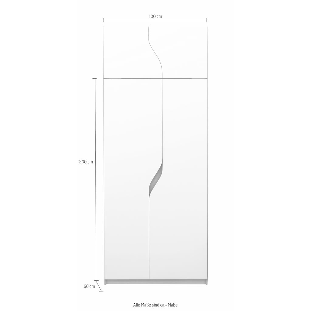 Müller SMALL LIVING Kleiderschrank »PLANE Ausstattung Nr. 6«