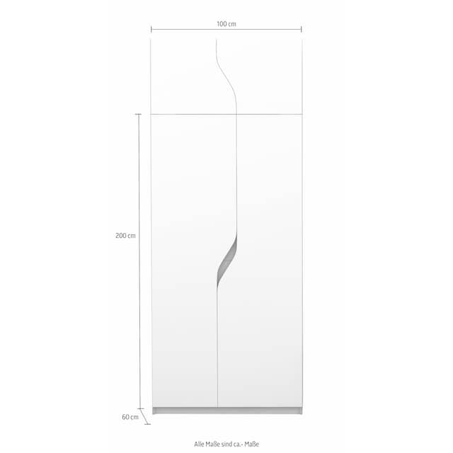Müller SMALL LIVING Kleiderschrank »PLANE Ausstattung Nr. 1«, Inklusive  einer Innenliegenden Tür und 2 Kleiderstangen online bestellen