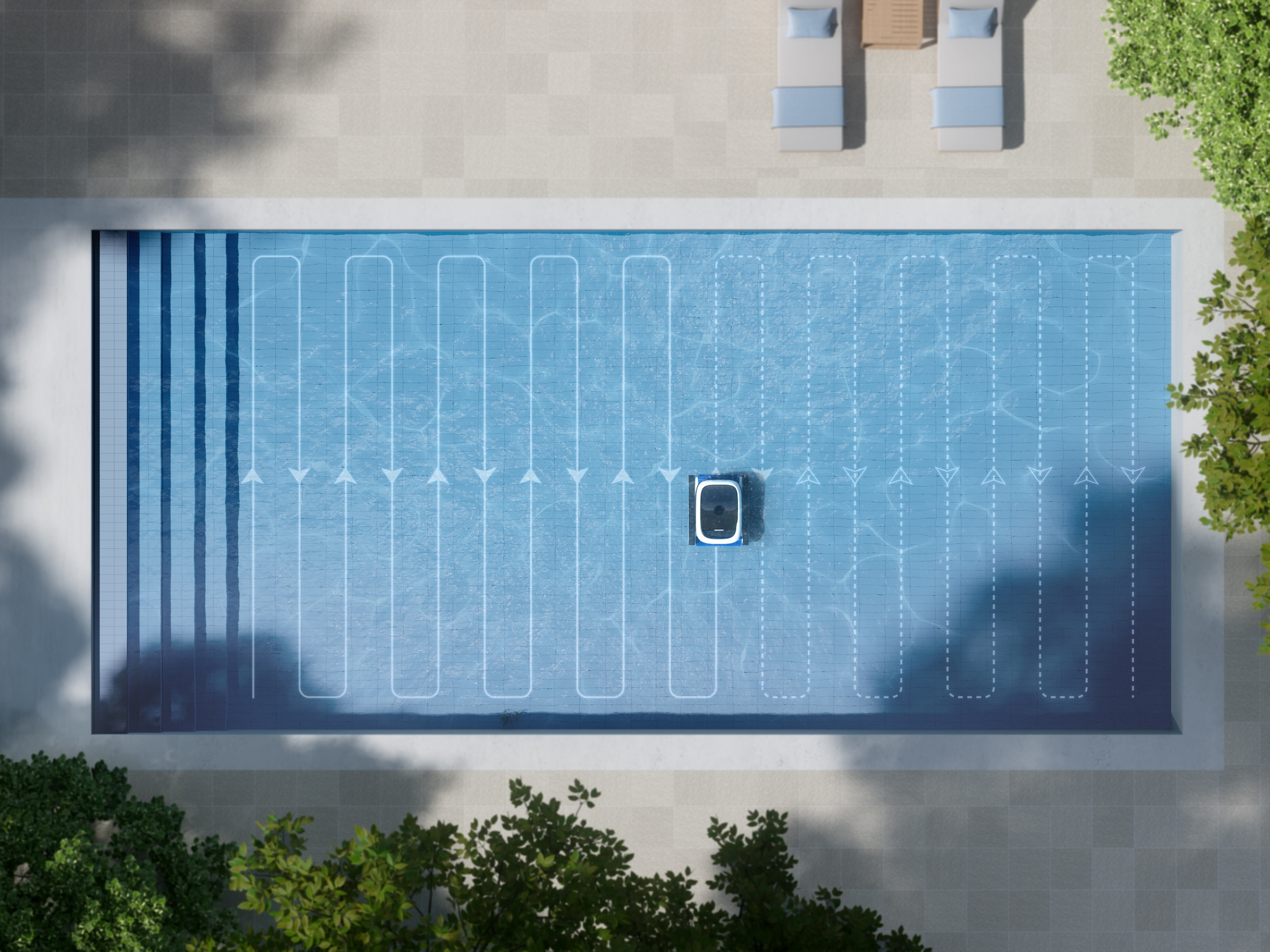 ECOVACS Poolbodensauger »ULTRAMARINE P1« Vollautomatisch & kabellos, mit SmartNavi-Navigation