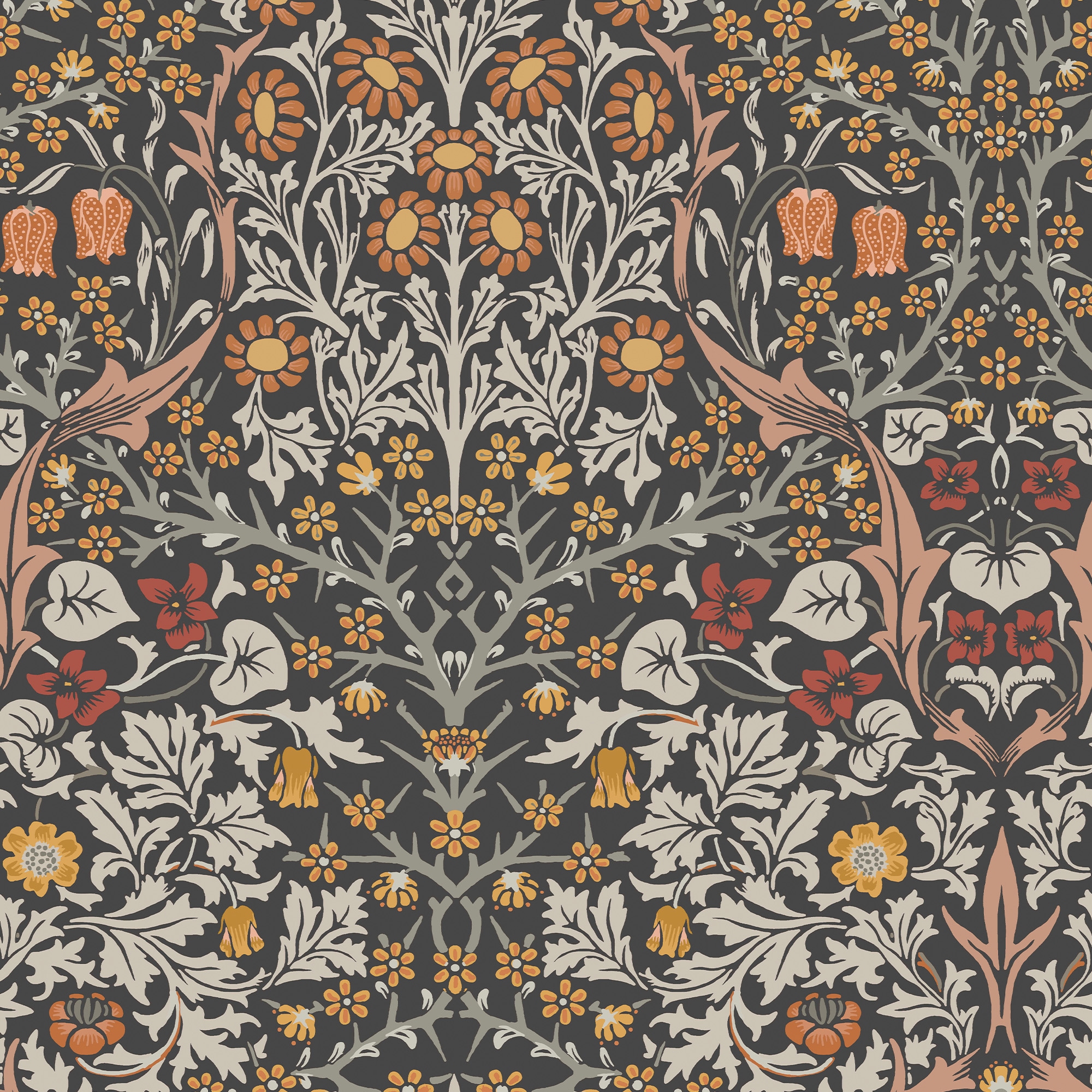 WILLIAM MORRIS AT HOME Vliestapete »Blackthorn« Retro glatt Designer Tapete, 10mx52cm (ca. 5m2)