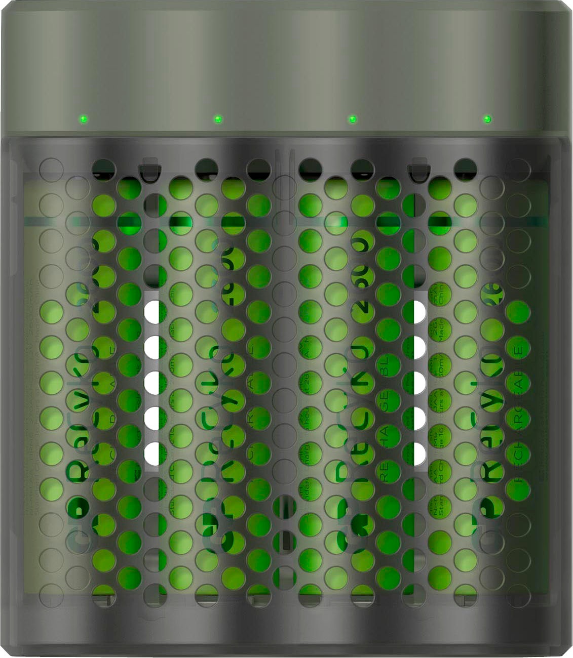 GP Batteries Batterie-Ladegerät »ReCyko Speed M451 4-fach NiMH mit 4 x AA 2600 mAh NiMH-Batterien«