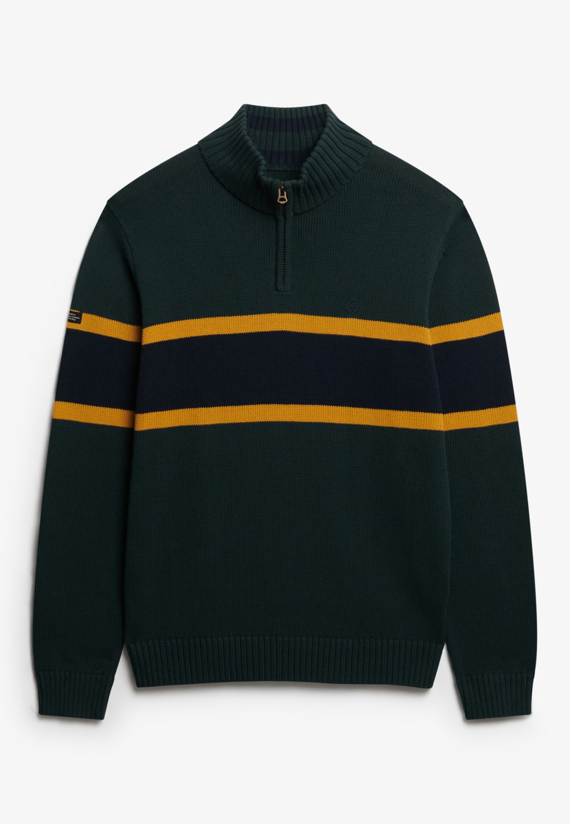 Superdry Strickpullover »Cotton Stripe Half Zip Knit«