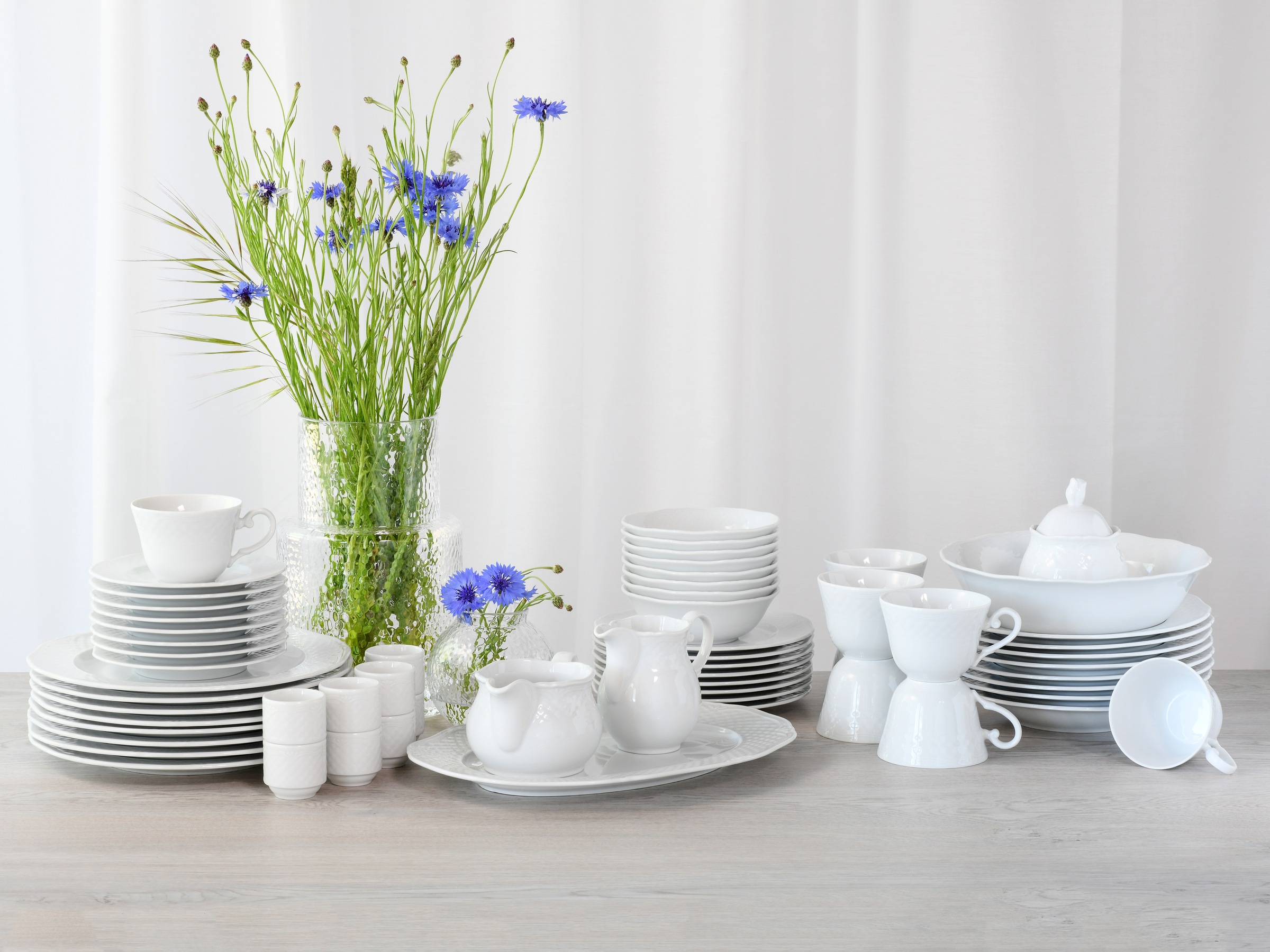 CreaTable Kombiservice »Geschirr-Set Arianne«, (Set, 61 tlg., Kaffeeservice günstig online kaufen