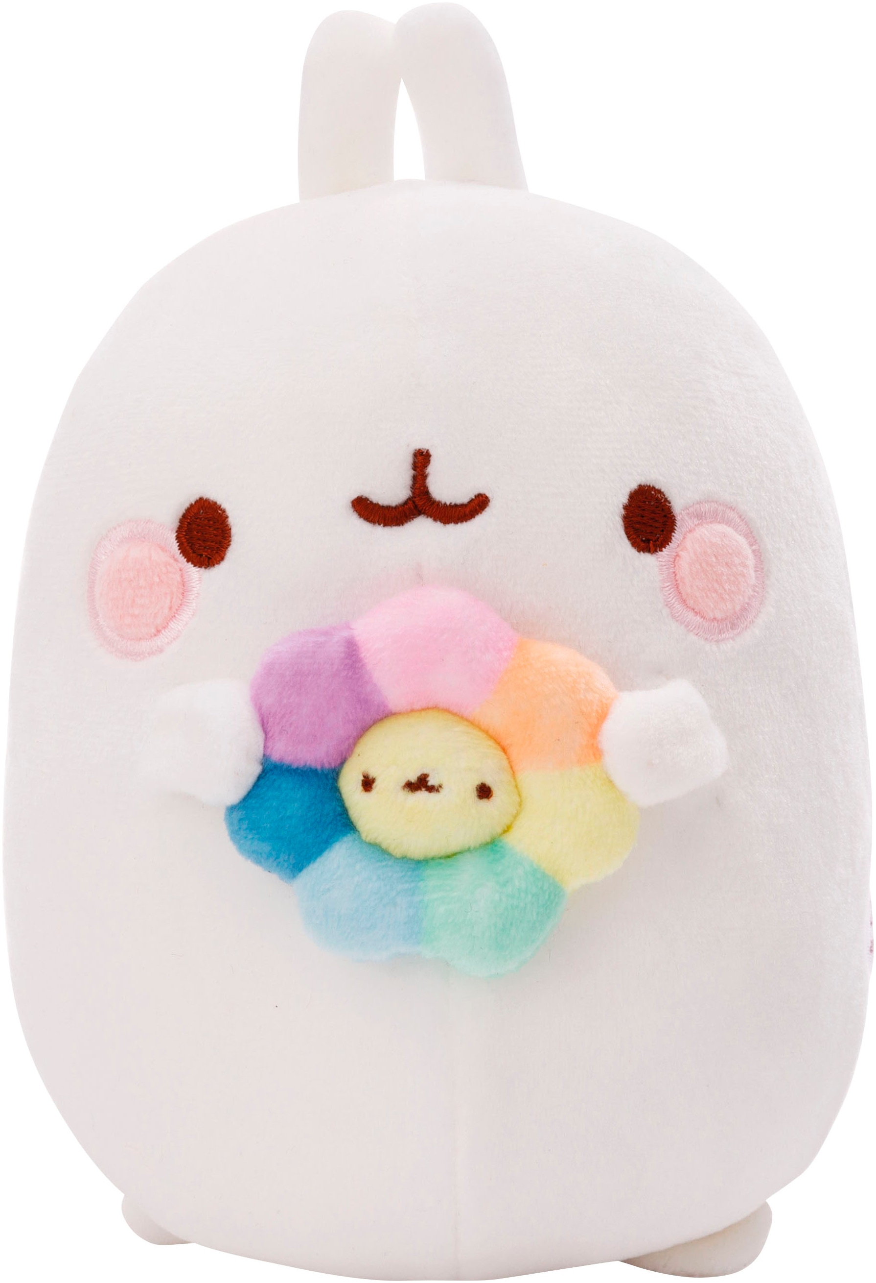 Nici Kuscheltier »Molang mit Regenbogenblume, 24 cm«, in Geschenkverpackung