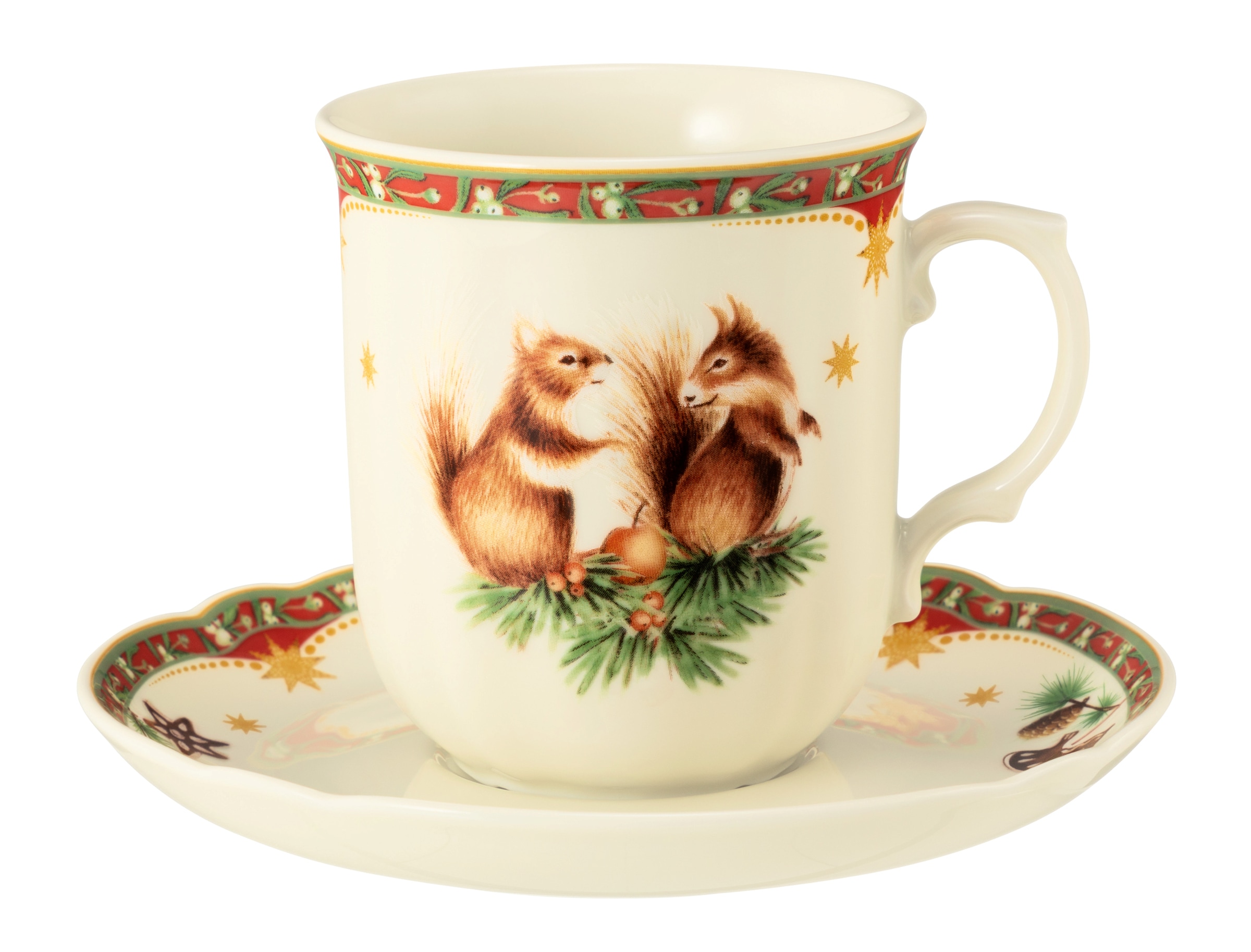 Seltmann Weiden Becher »Marieluise - Weihnachtsnostalgie«, (1 tlg.), Becher mit Henkel 0,27 l