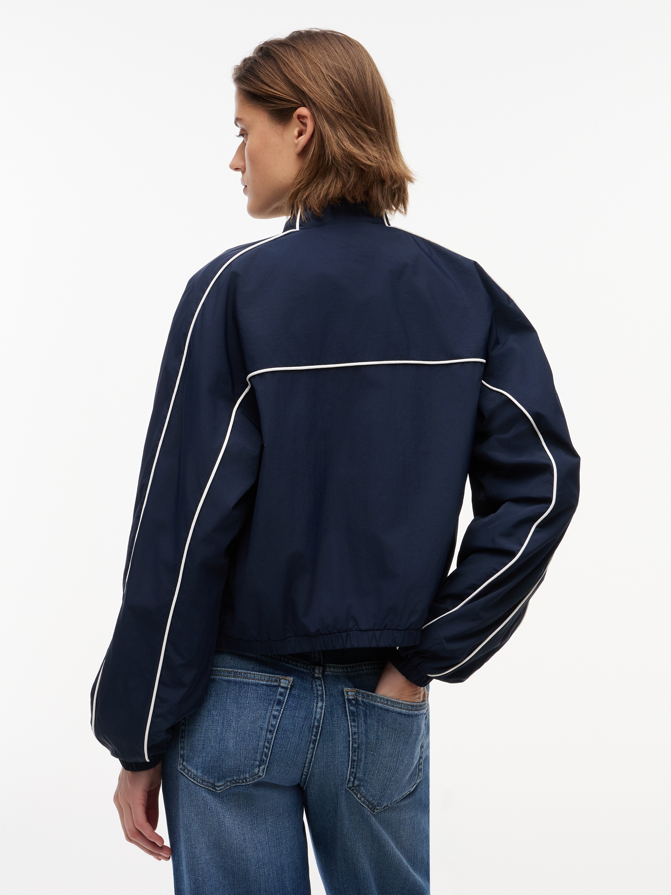 Tommy Jeans Blouson »TJW NYLON PIPING JACKET« mit kontrastfarbener Paspelierung