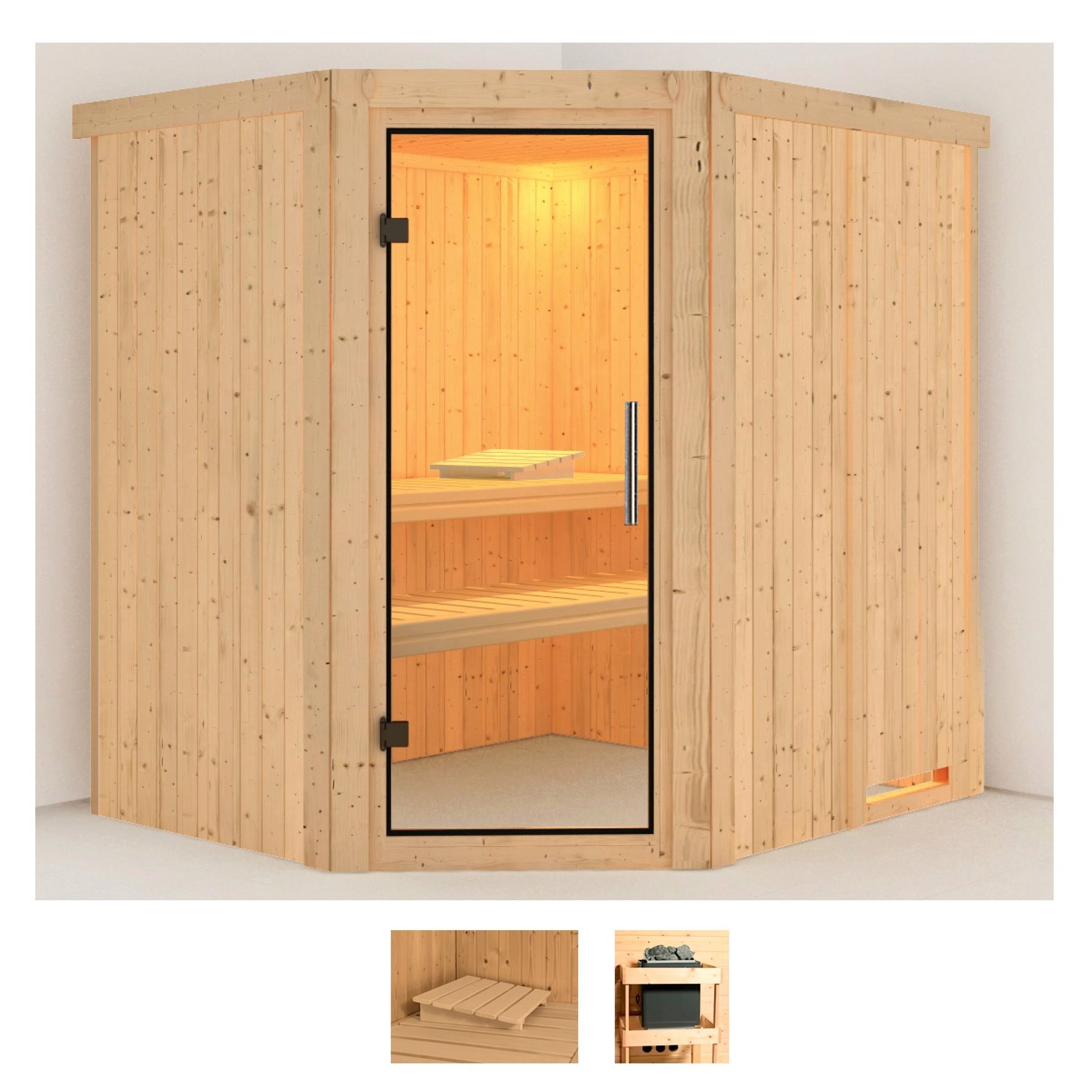 Karibu Sauna »Siirin« Set, ohne Ofen günstig online kaufen