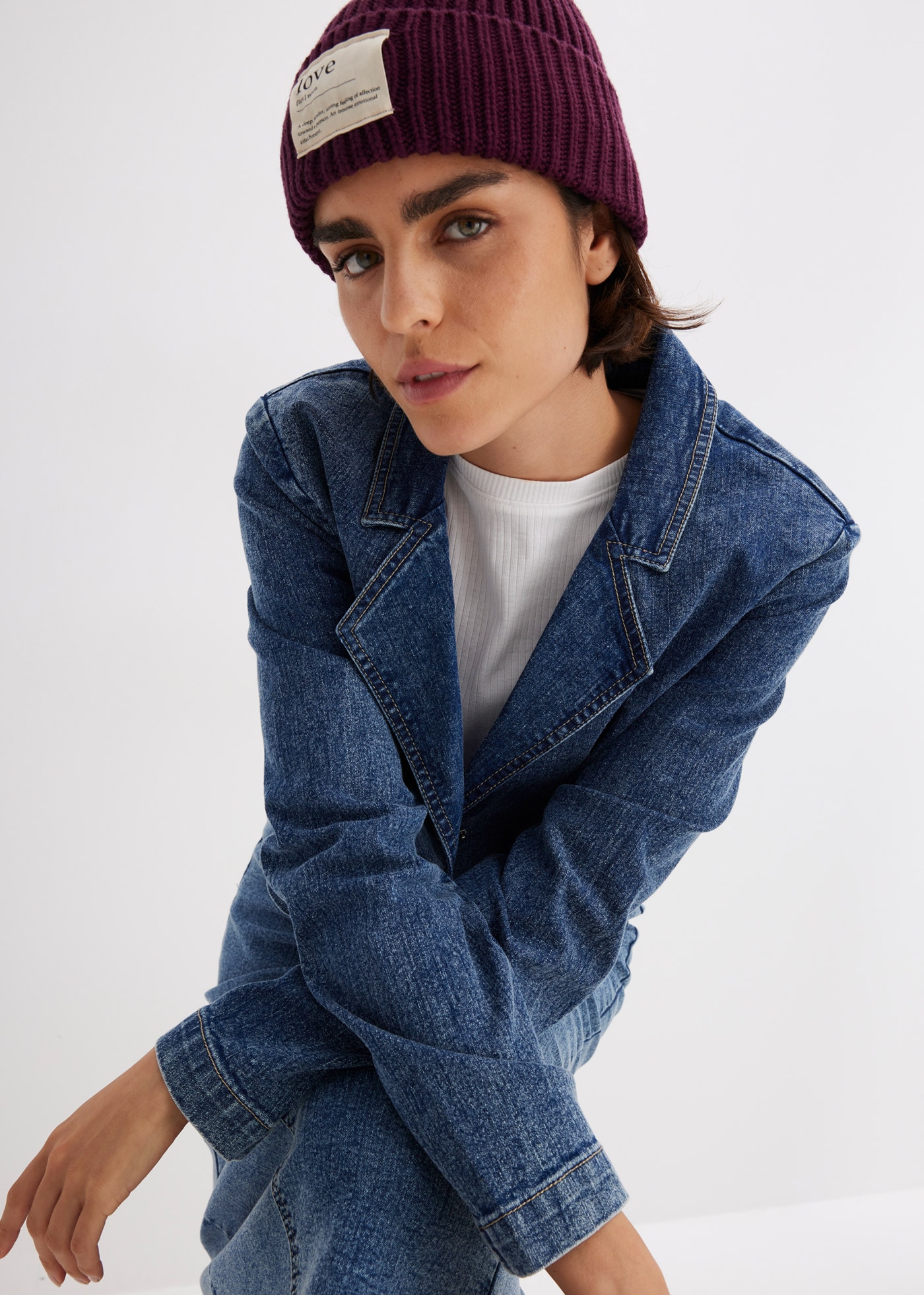 bonprix Strickmütze »Mütze« aus Viskose, Polyester und Polyamid, modischer Stil