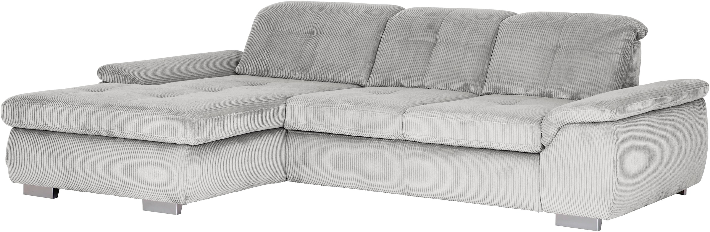 Die PlanBar Ecksofa »MP-IN16037 L-Form, Breite 289 cm, mit Kaltschaum-Polsterung« mit Sitztiefenverstellung & Zierkissen