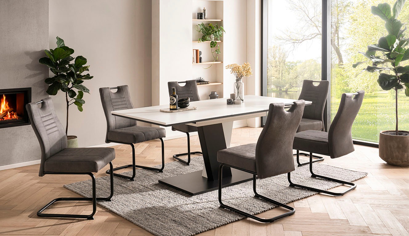 OTTO home Essgruppe »"Altona", Esstisch ausziehbar plus 6 Stühle, TOPSELLER günstig online kaufen