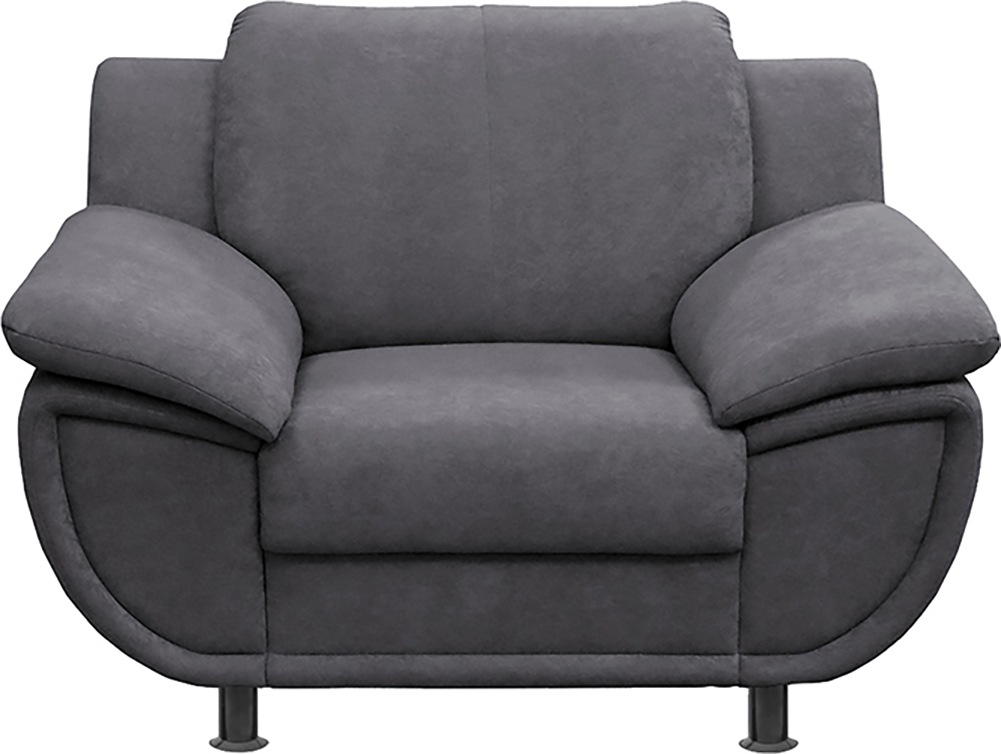 TRENDMANUFAKTUR Sessel »Rondo, Breite 121 cm, breite Armlehnen, Füße schwar günstig online kaufen