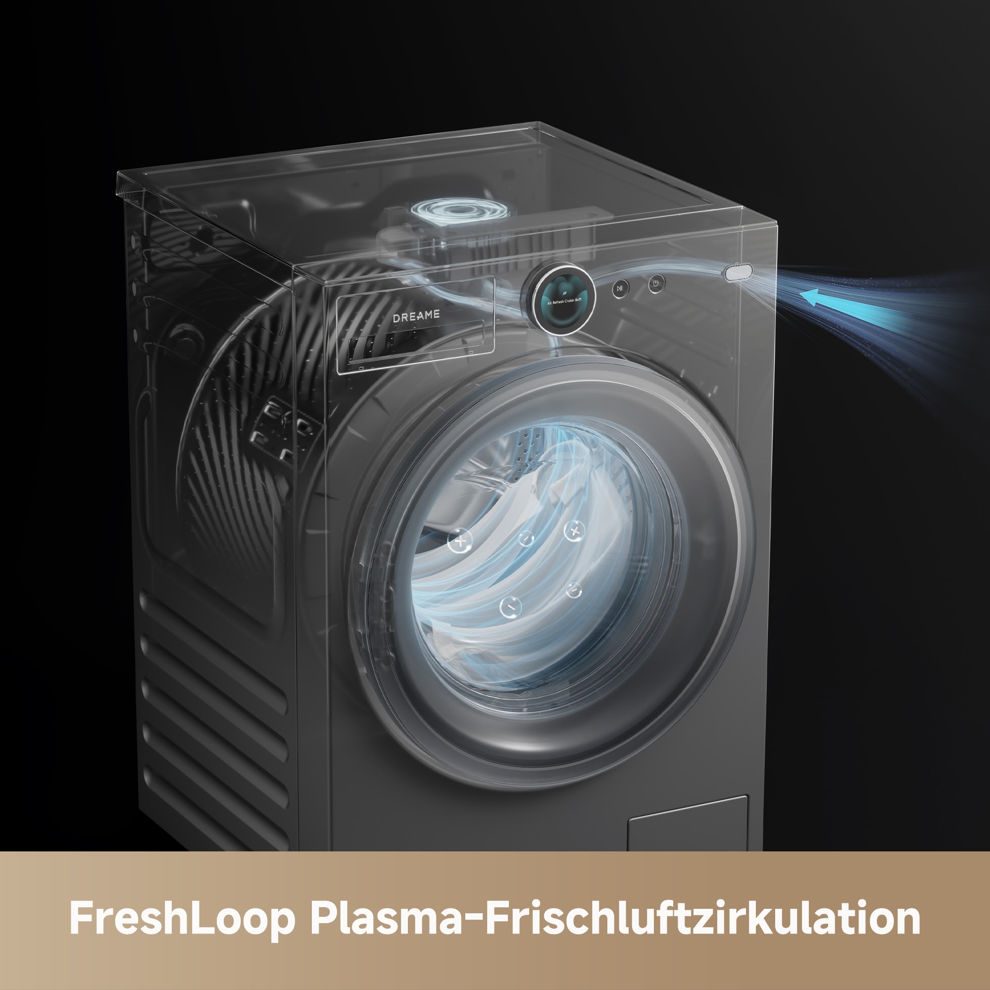 Dreame Waschmaschine »L9 Washer 11Kg« 11 kg 1400 U/min Öko-Wäsche, Inverter-Motor, Automatikpflege