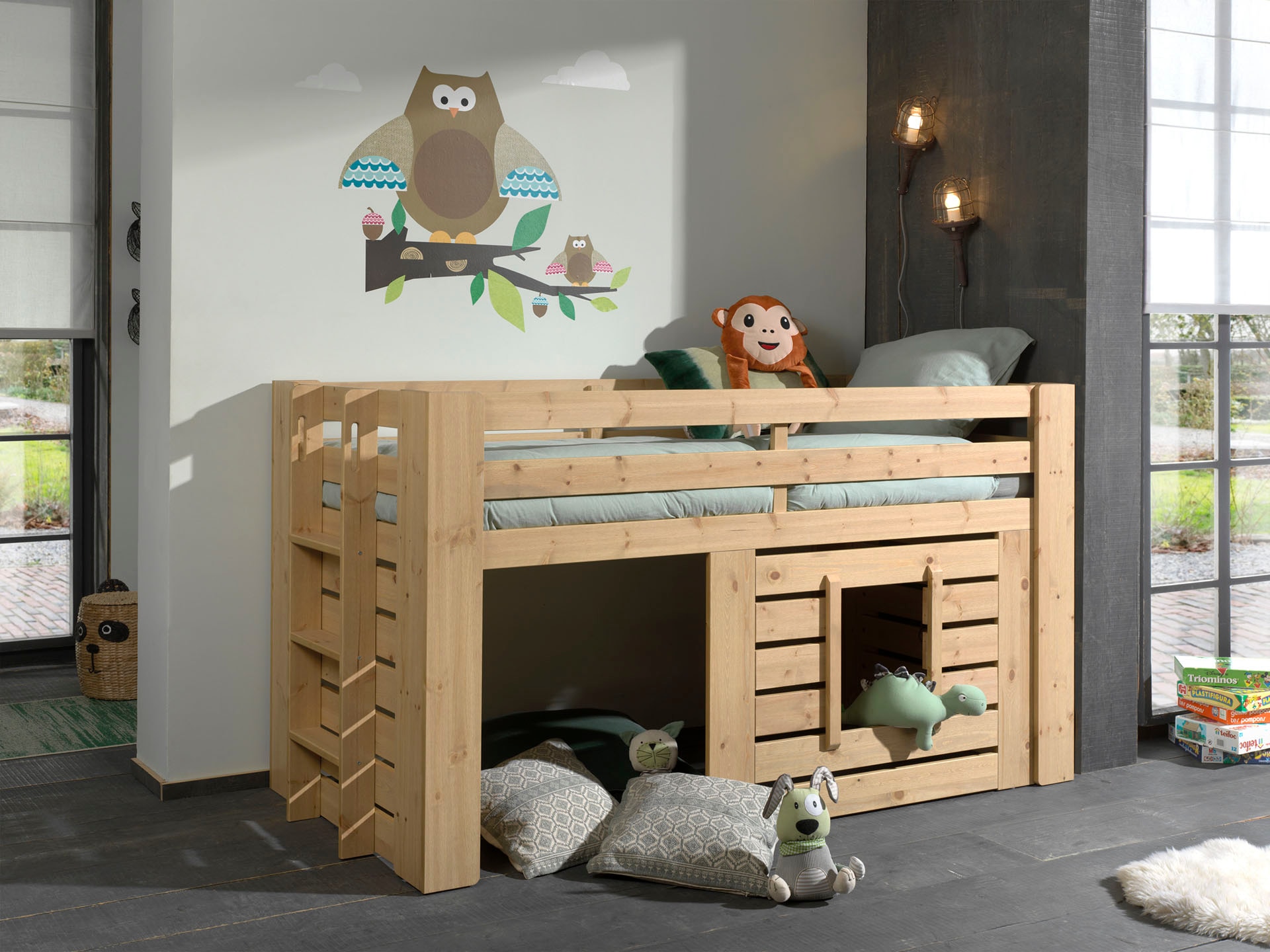 Vipack Kinderbett »Oliver«, (Made in Europe), Jugendbett, Hausbett