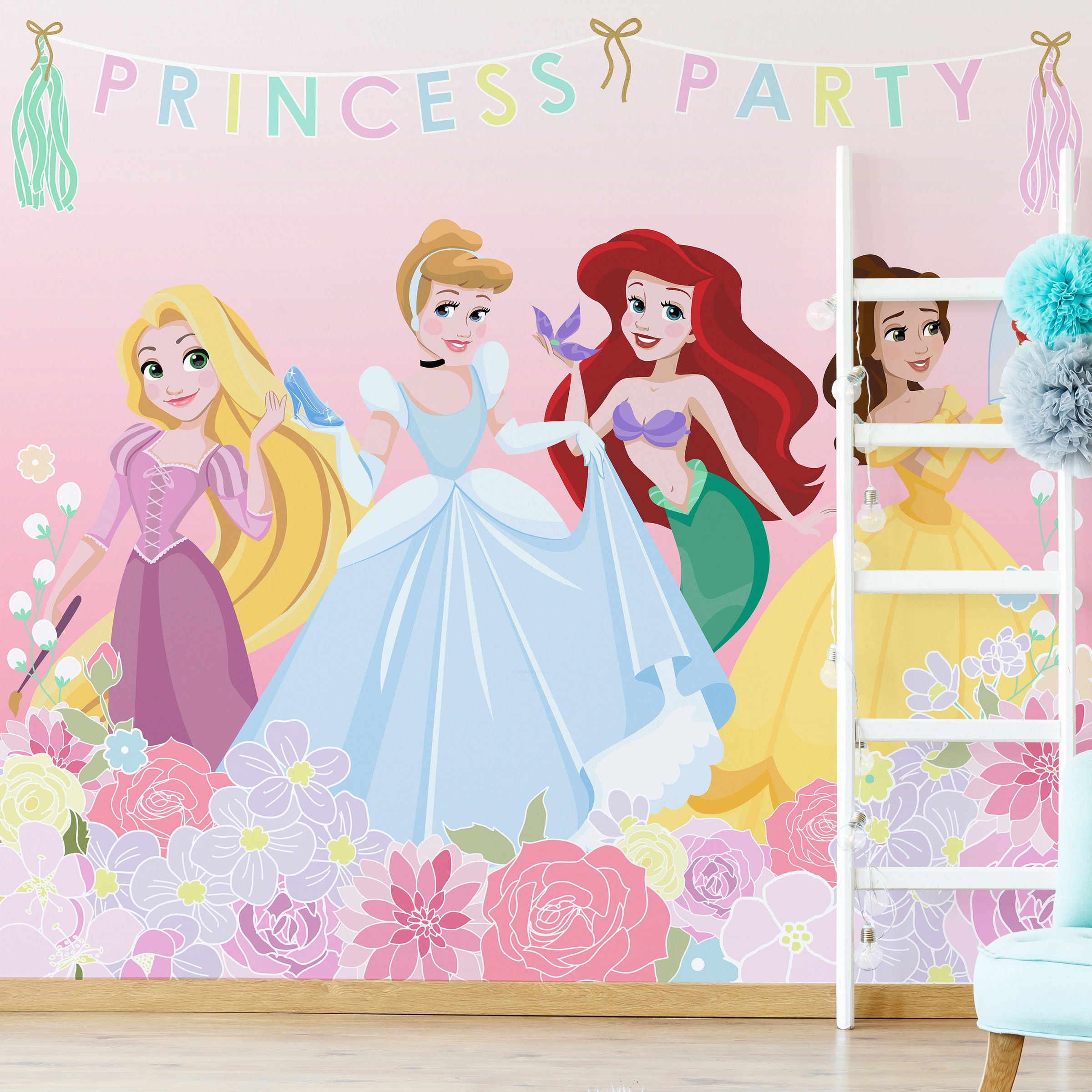 Disney Fototapete »Prinzessinnen Party«, Mehrfarbig - 300x280cm günstig online kaufen