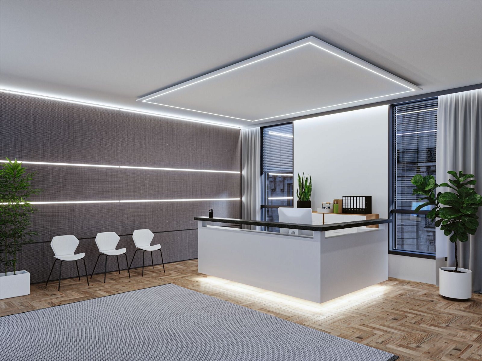 Paulmann LED-Streifen »MaxLED 500 Basis Set 3m Daylight 6500K 19W 230/24V silber Kunststoff«, 1 St.-flammig, Full-Line COB