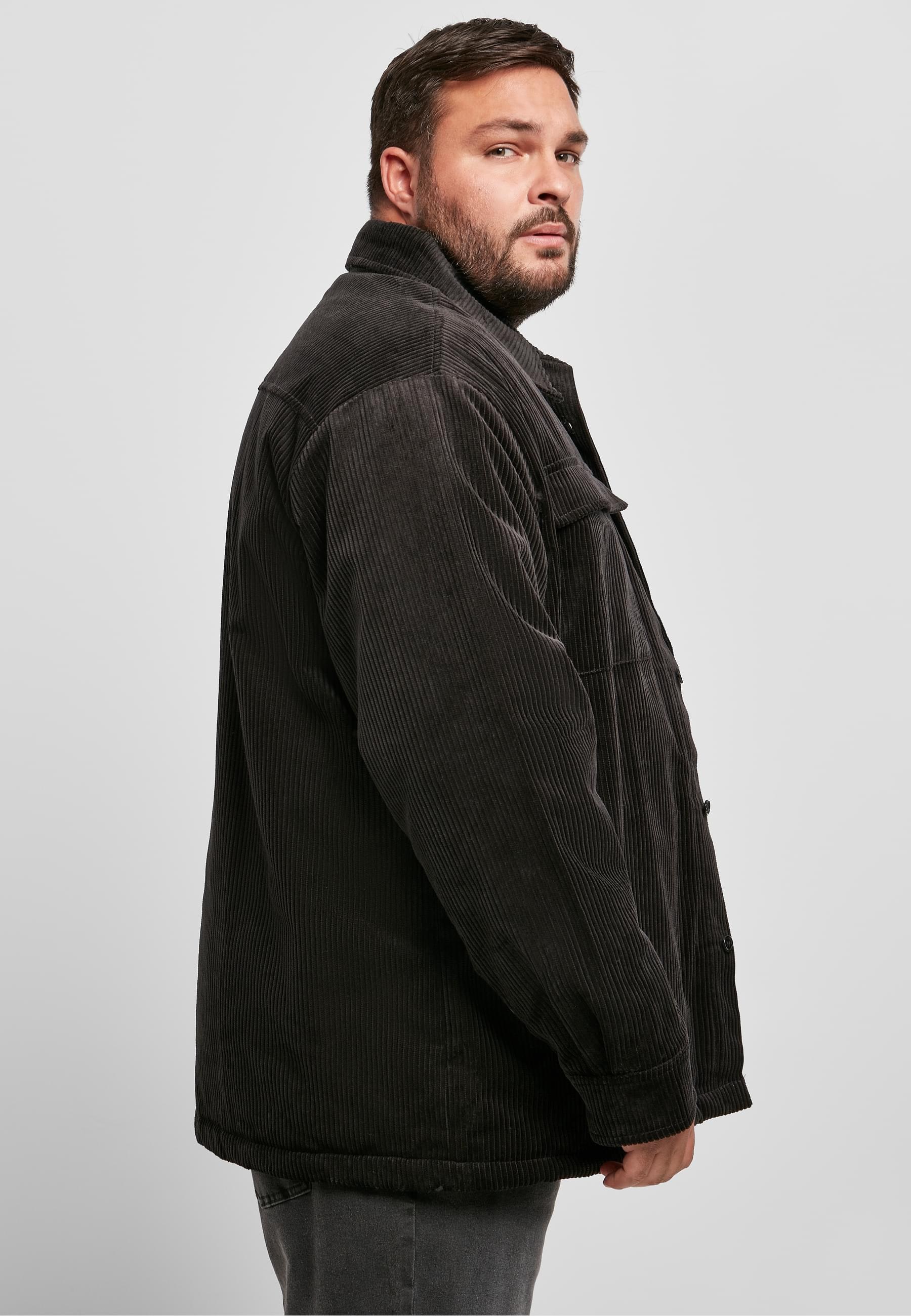 URBAN CLASSICS Cordjacke »Urban Classics Herren Corduroy Shirt Jacket« 1 Stk. tlg. ohne Kapuze