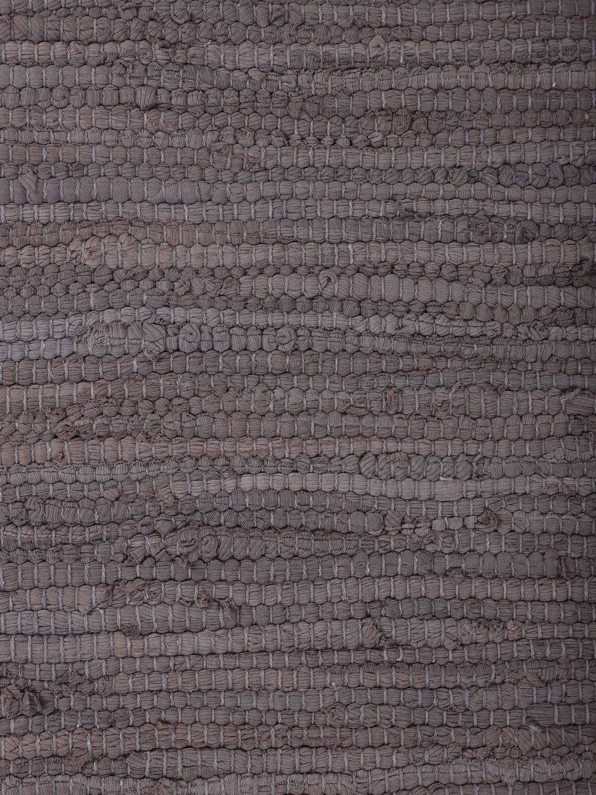 carpetfine Teppich »Kelim Chindi uni«, rechteckig, 5 mm Höhe, Wendeteppich, reine Baumwolle, handgewebt, Uni-Farben, mit Fransen