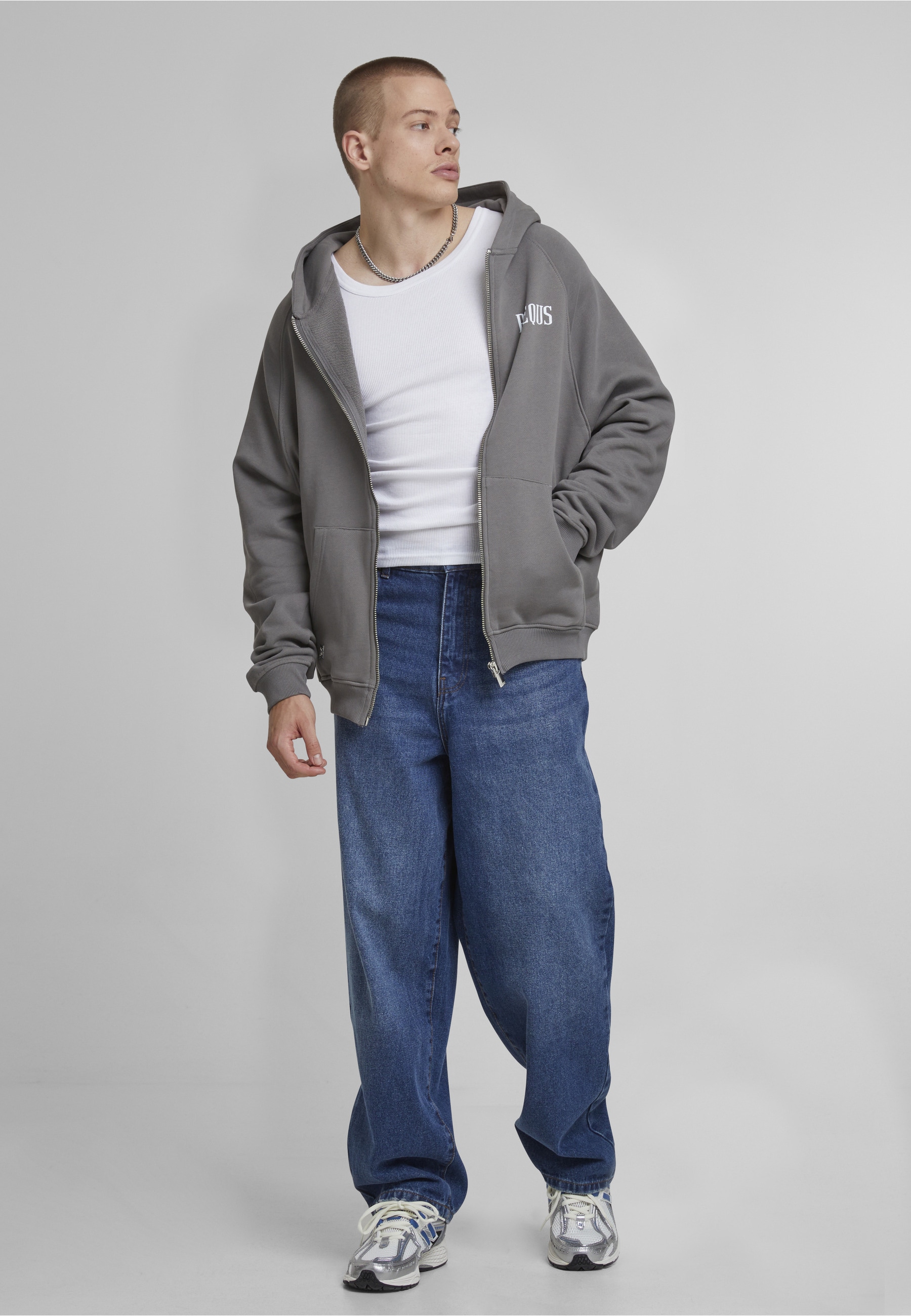 PEQUS Kapuzenpullover »PEQUS PEQUS Back Logo Zip Hoodie« 1 tlg.