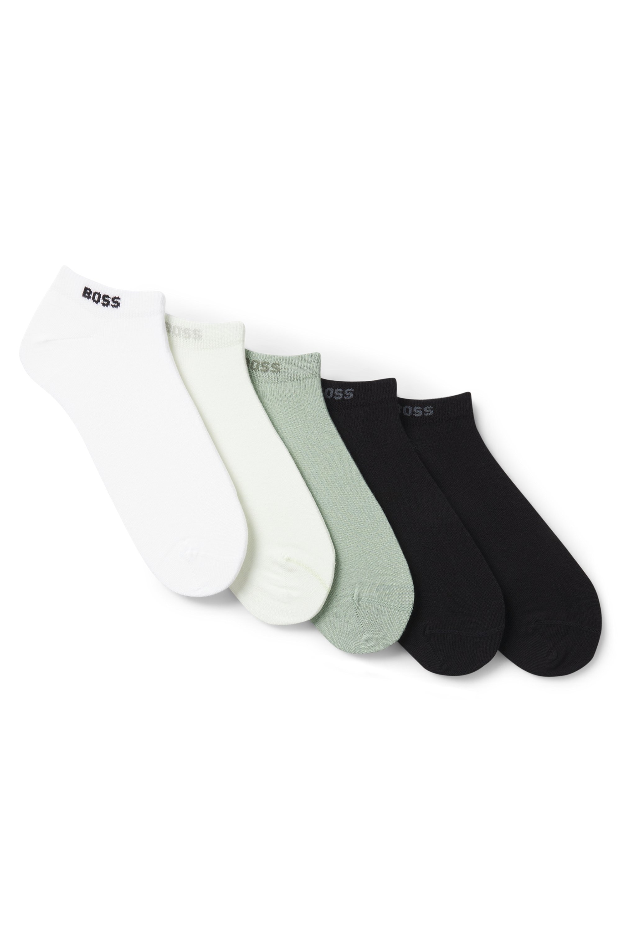 BOSS Sneakersocken »5P AS Uni CC« Packung, 5 Paar tlg. mit BOSS Label