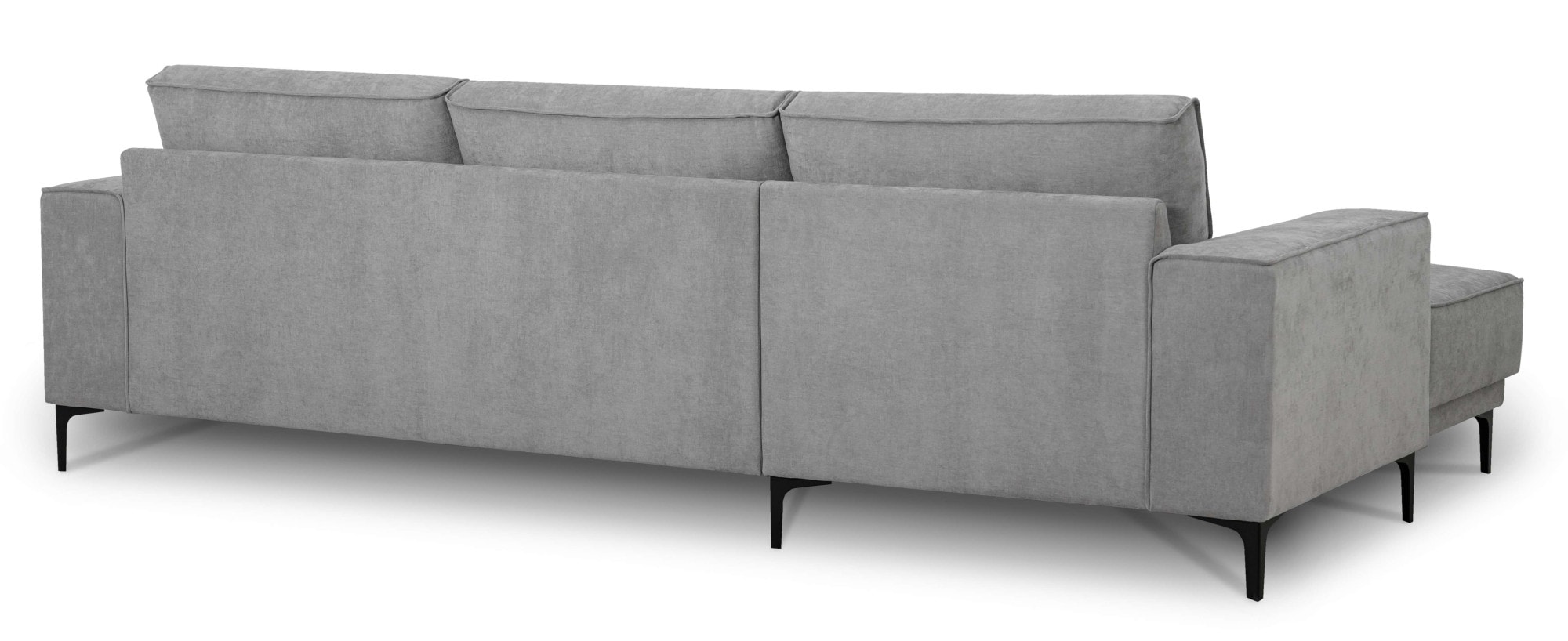 Places of Style Ecksofa »Polsterecke Oland, Struktur, Flachgewebe, Luxus-Microfaser, Boucle«, 280 cm, im zeitlosem Design und hochwertiger Verabeitung