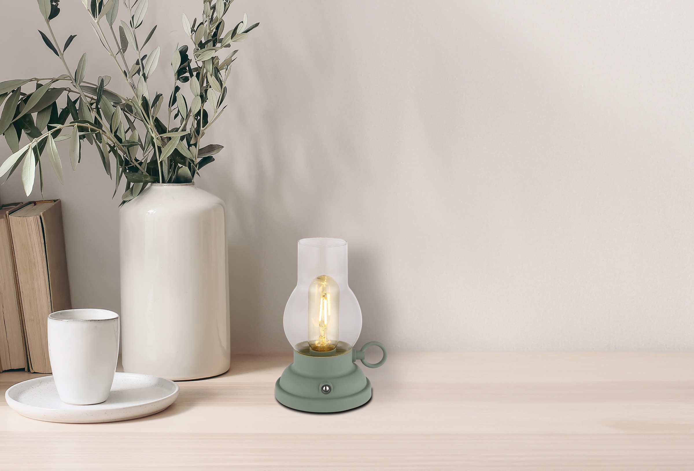 GLOBO LIGHTING LED Tischleuchte »PETRO« LED-Modul 1 Stk. Warmweiß Akkutisch günstig online kaufen