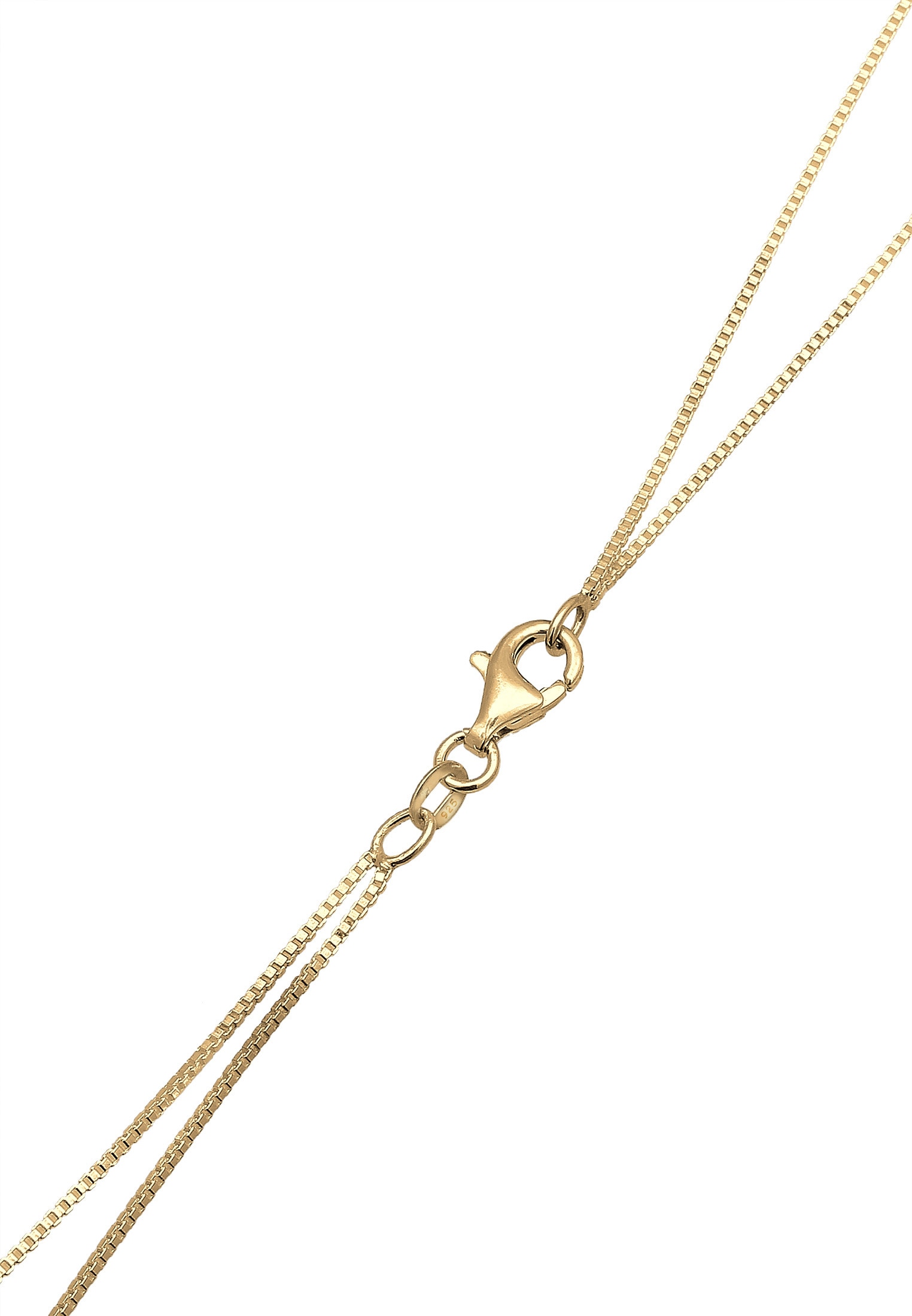 Elli Collierkettchen »Layer Halbmond Stern Plättchen Zirkonia 925 Sterling Silber«