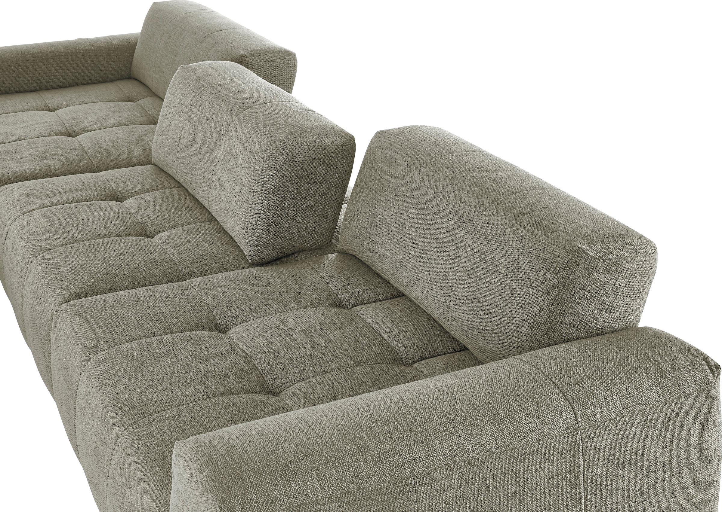 3C Candy Ecksofa »Yoshy mit Komfortfunktionen, modern und bequem, L-Form« Zwei verschiedene Sitztiefen durch verstellbare Rückenlehne