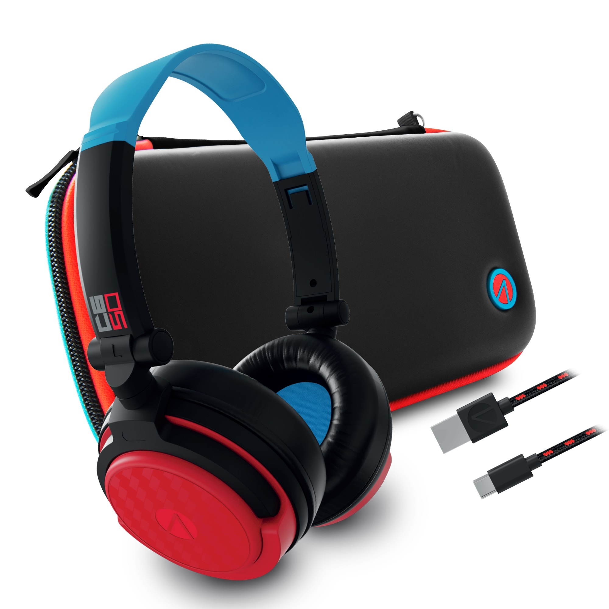 Zubehör Nintendo »Switch Premium Travel Kit (C6-50 Headset, Tasche, 2m USB-C Kabel)«